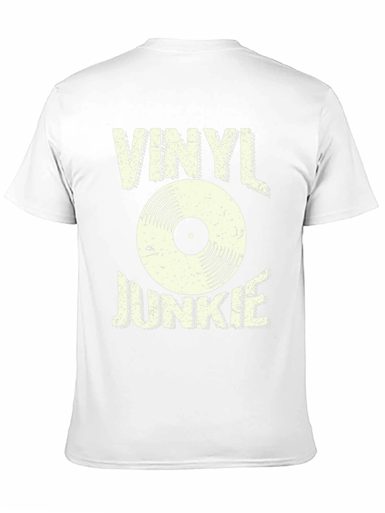 Black Vinyl Junkie Graphic T-Shirt - Retro Record Tee view 11