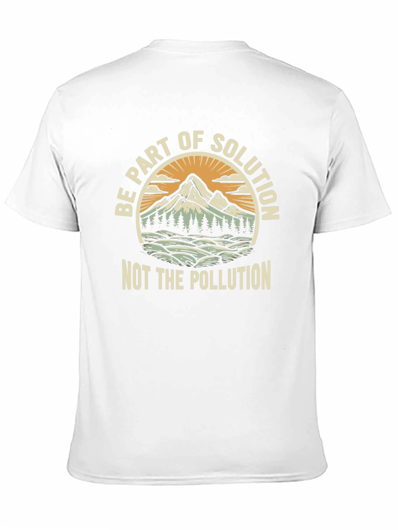 Eco-Friendly "Be Part of Solution" Graphic Tee - 11
