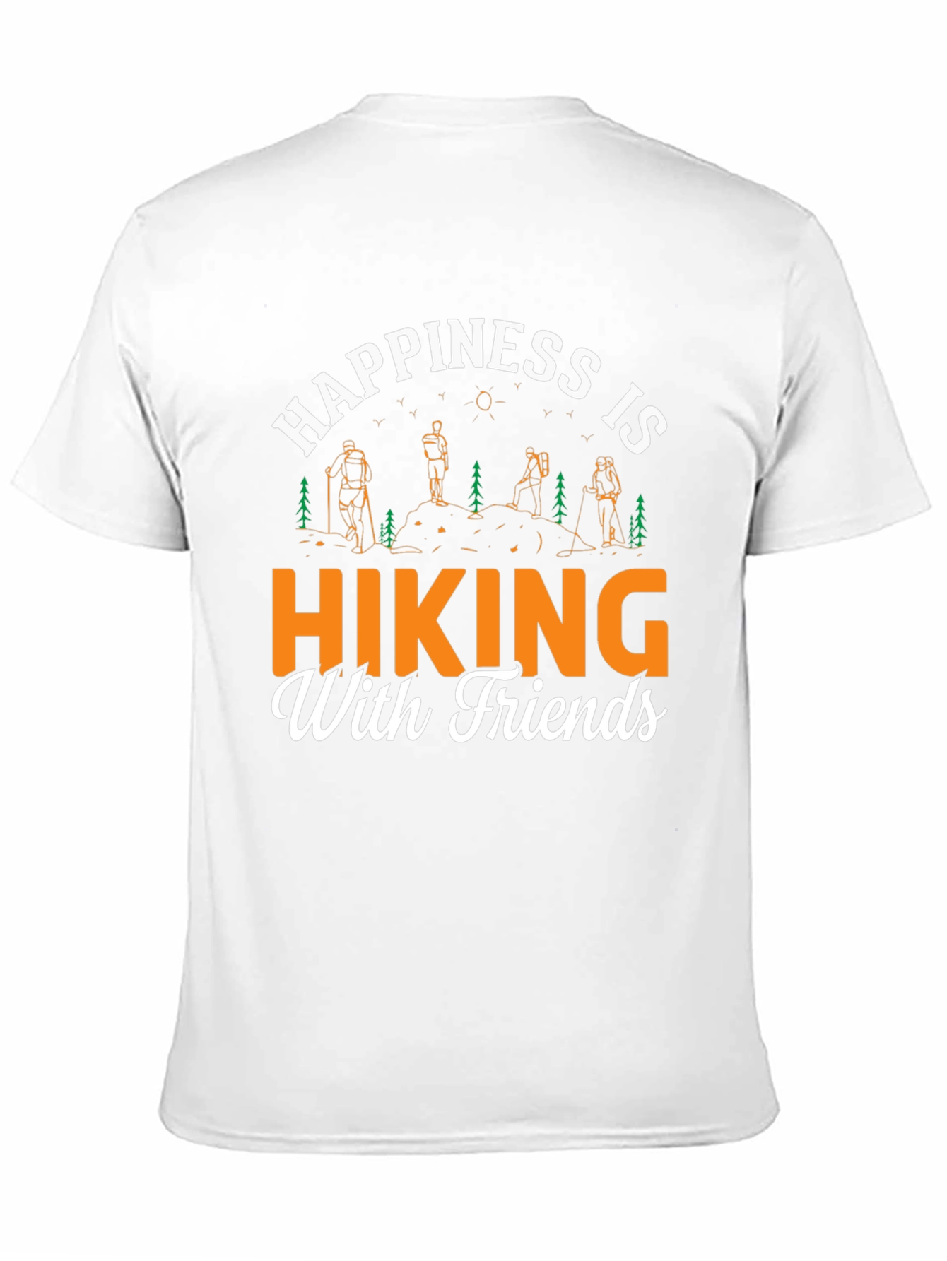 Black Hiking with Friends Graphic Tee view 11