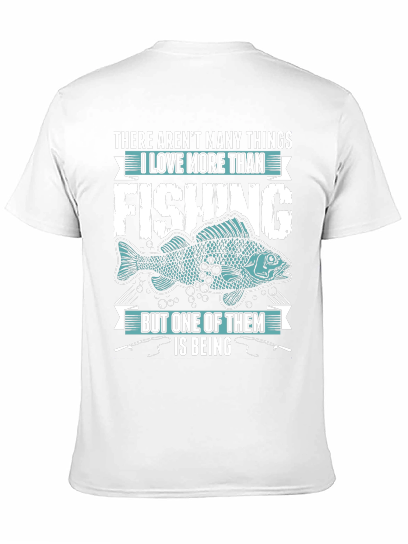Black Fishing Lover T-Shirt - Many Things I Love view 11