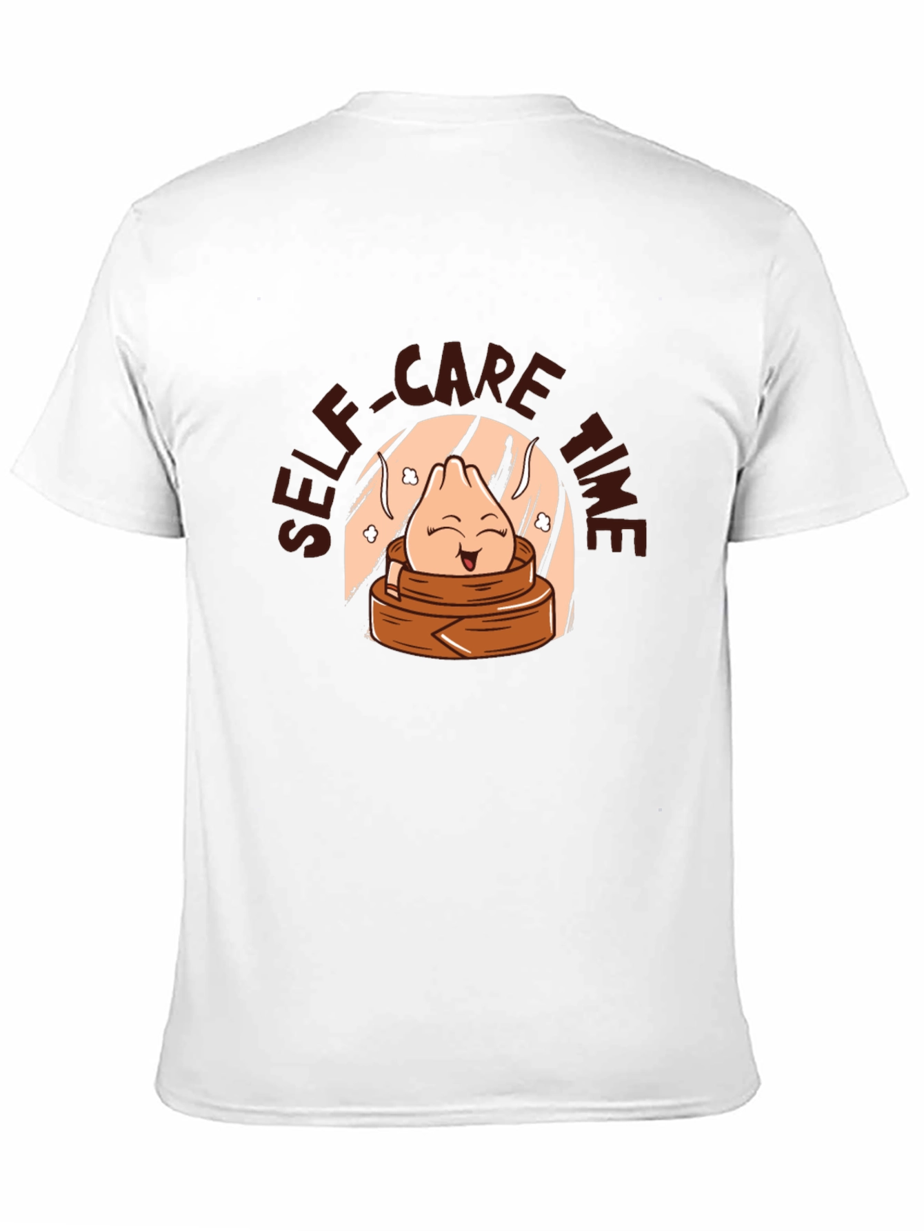 Black Self-Care Time Dumpling T-Shirt view 11