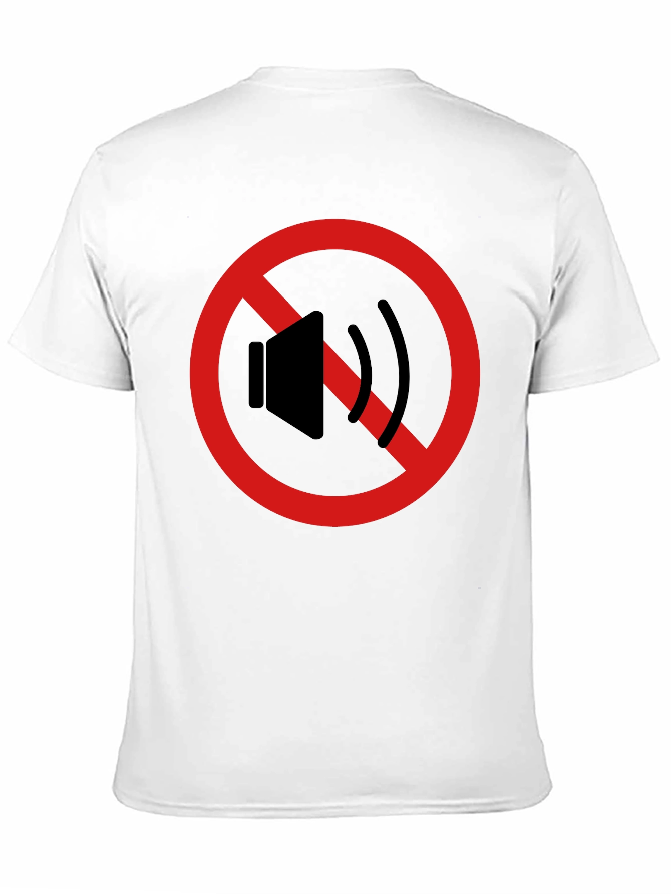 Black Silence Please T-Shirt - Anti-Noise Graphic Tee view 11