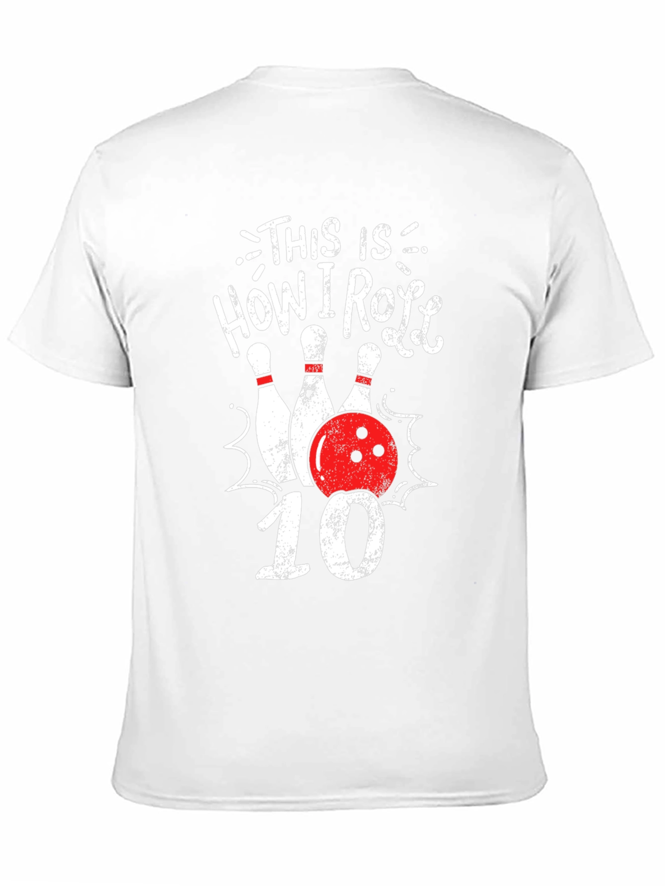 Black How I Roll Bowling T-Shirt view 11