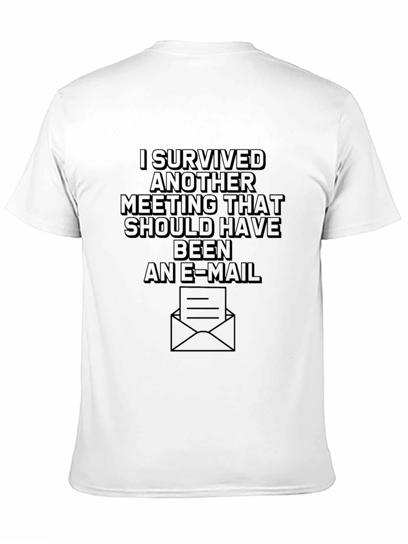 Black I Survived Another Meeting T-Shirt - Black view 11