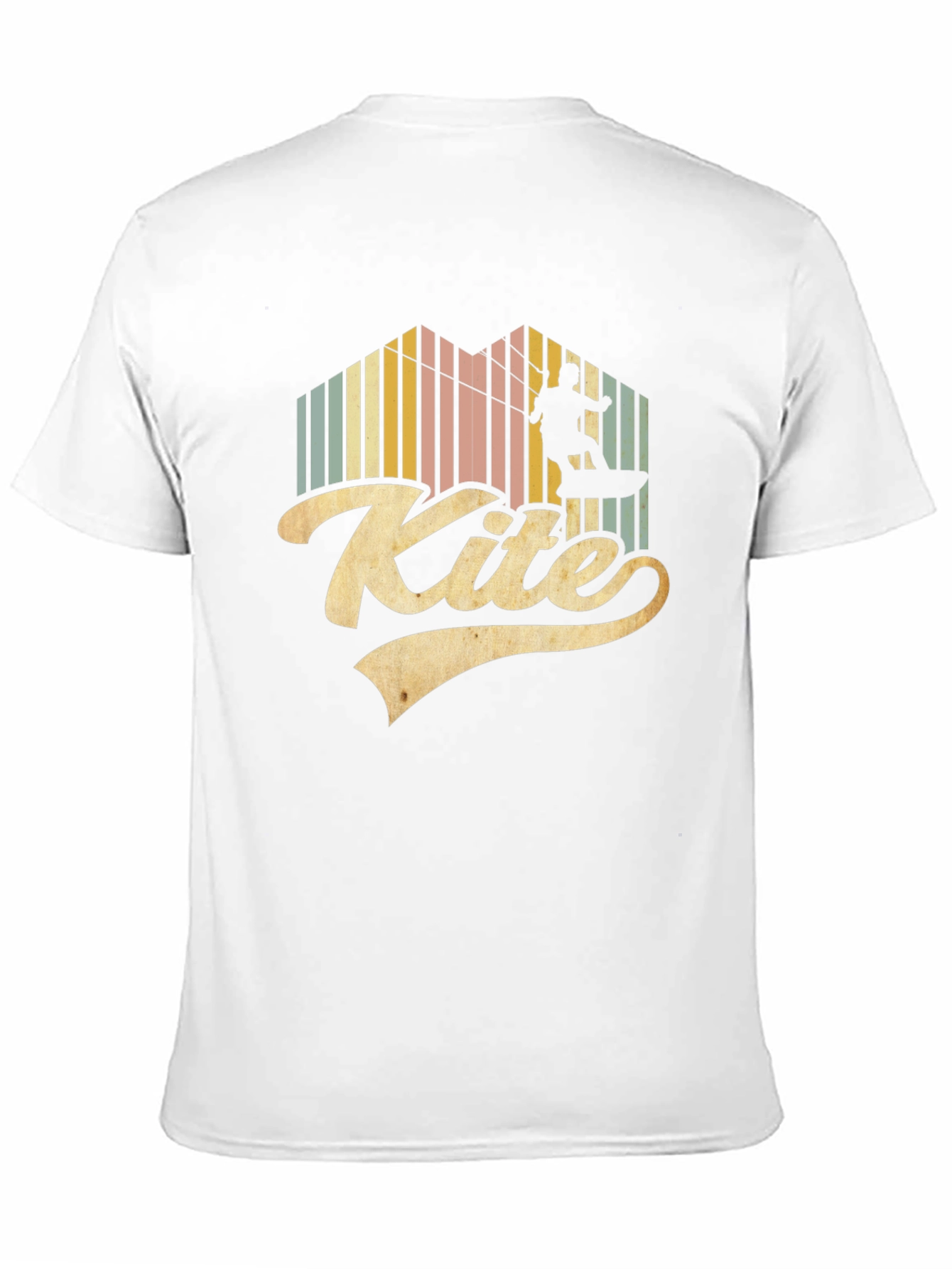 Black Vintage Kite Surfing Graphic T-Shirt view 11