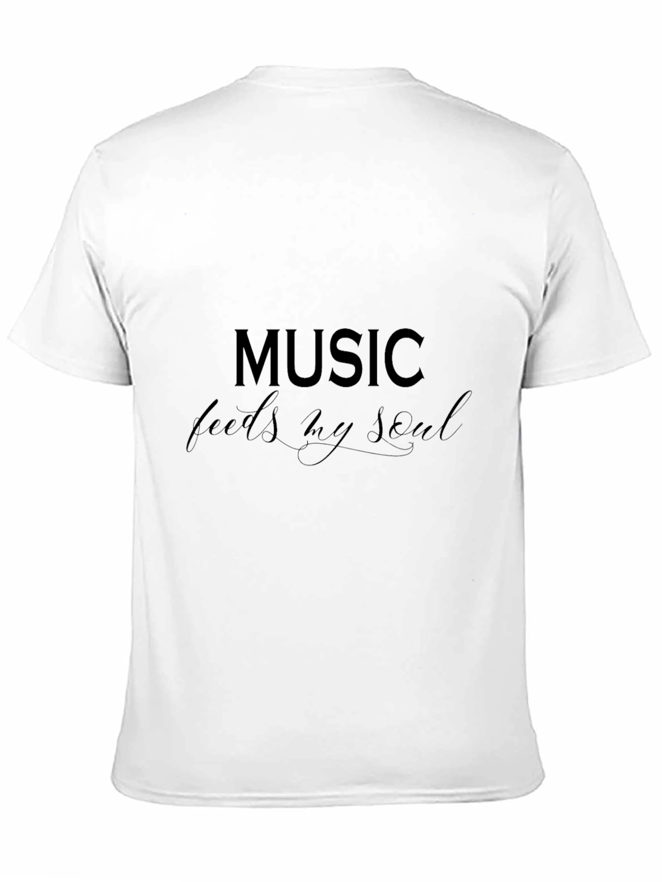 Black Music Feeds My Soul Black Graphic T-Shirt view 11