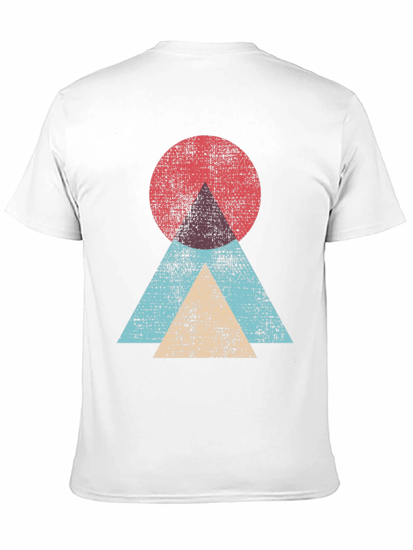 Black Geometric Graphic Tee - Modern Abstract Design view 11