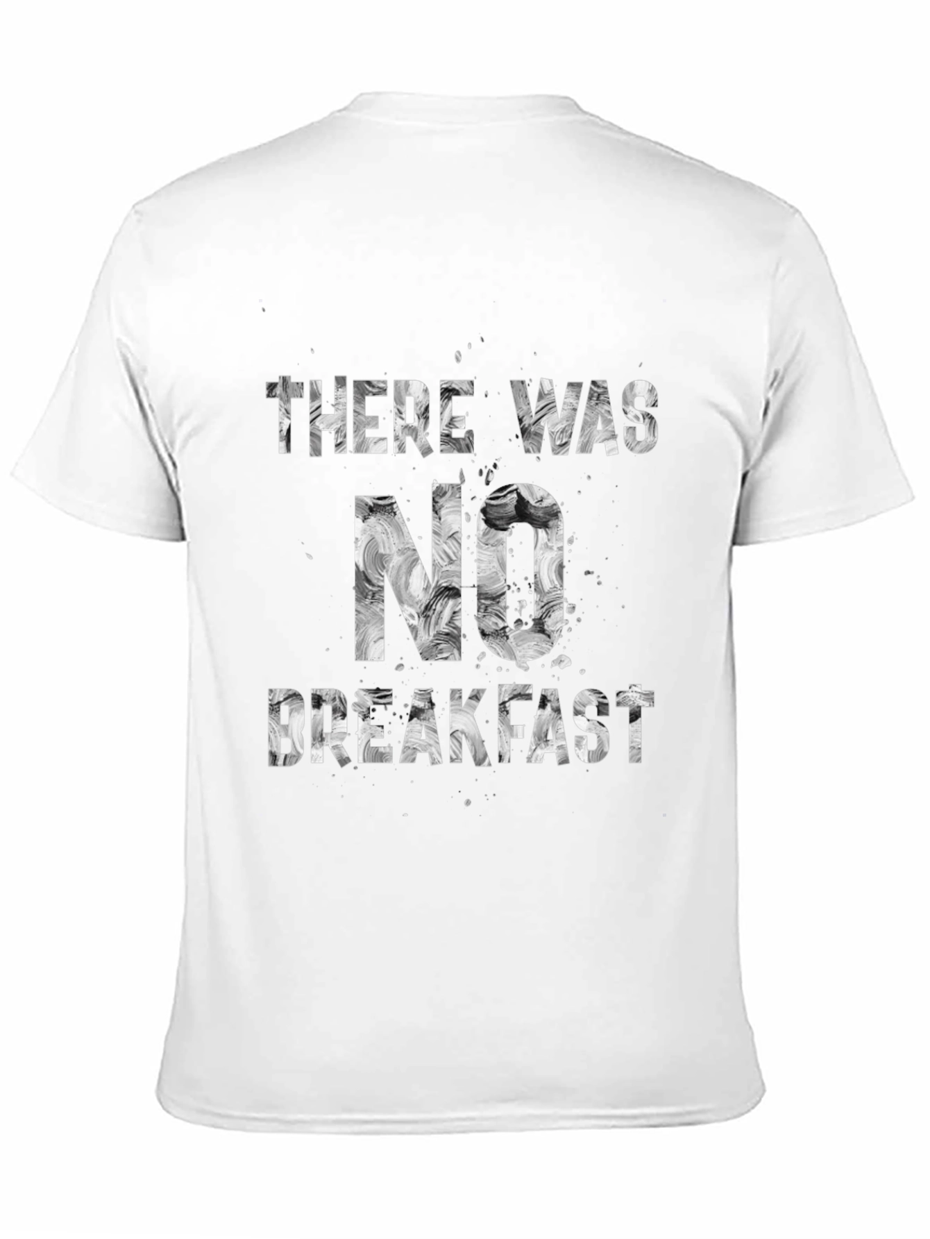 Black No Breakfast Graphic Tee - Premium Cotton view 11