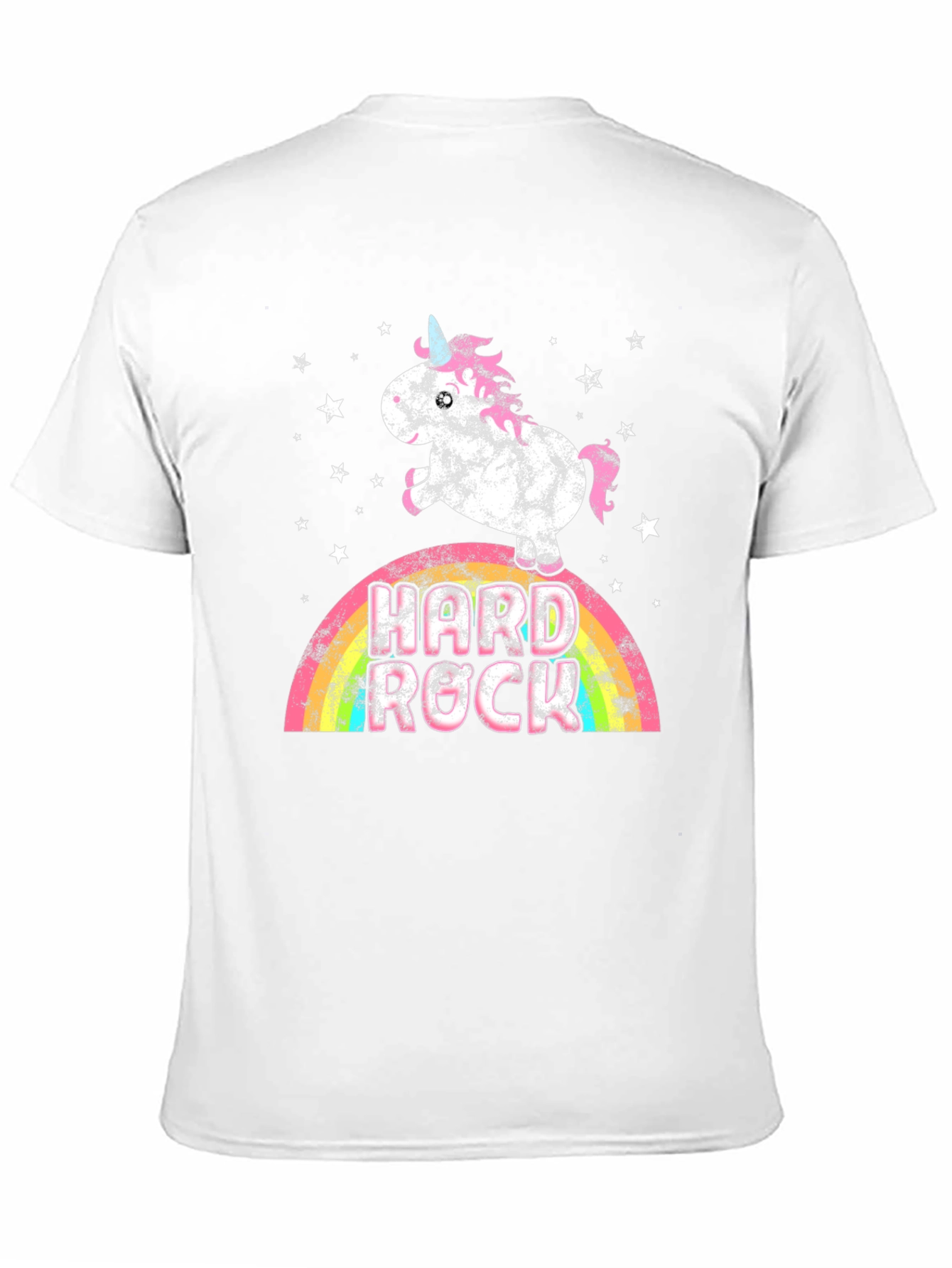 Black Unicorn Hard Rock Rainbow Graphic Tee view 11