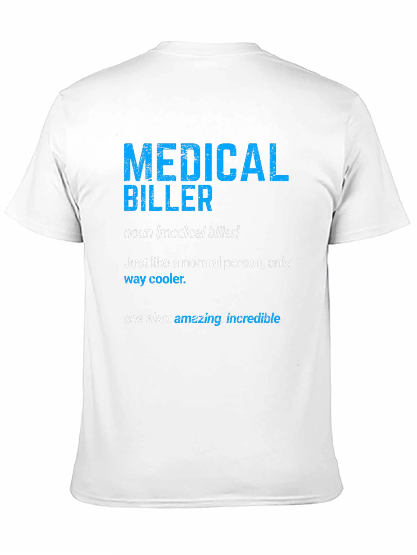 Black Medical Biller Definition T-Shirt view 11