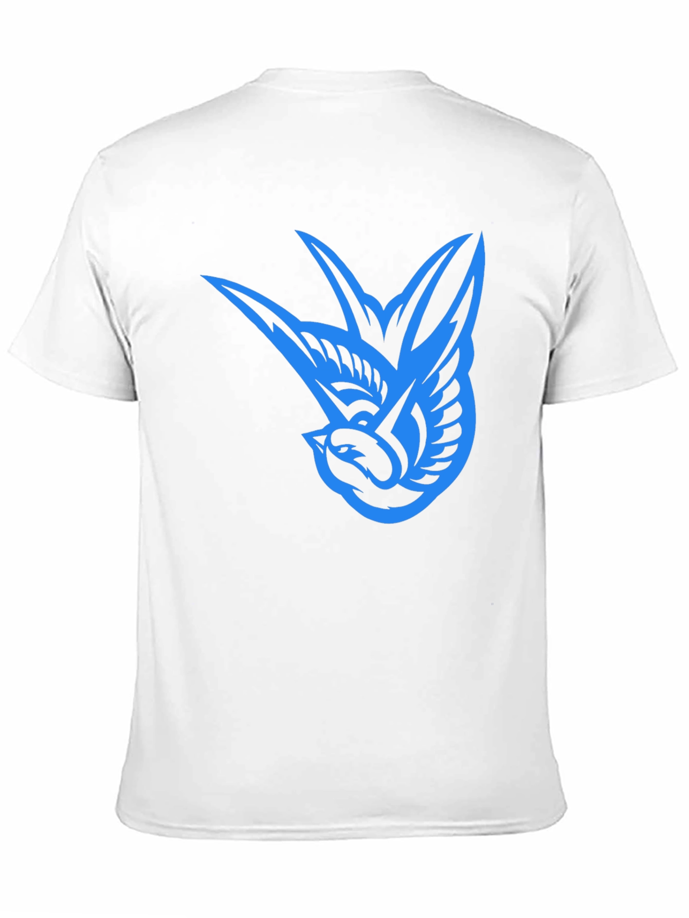 Black Blue Bird Graphic Black Tee view 11