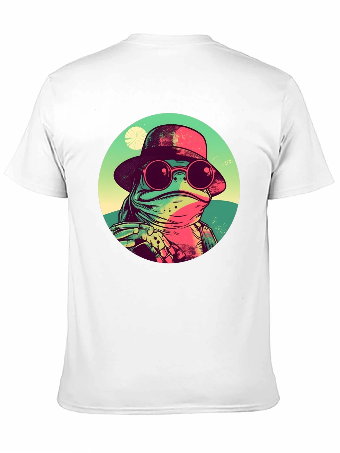 Black Cool Frog Graphic Tee - Unique Design view 11