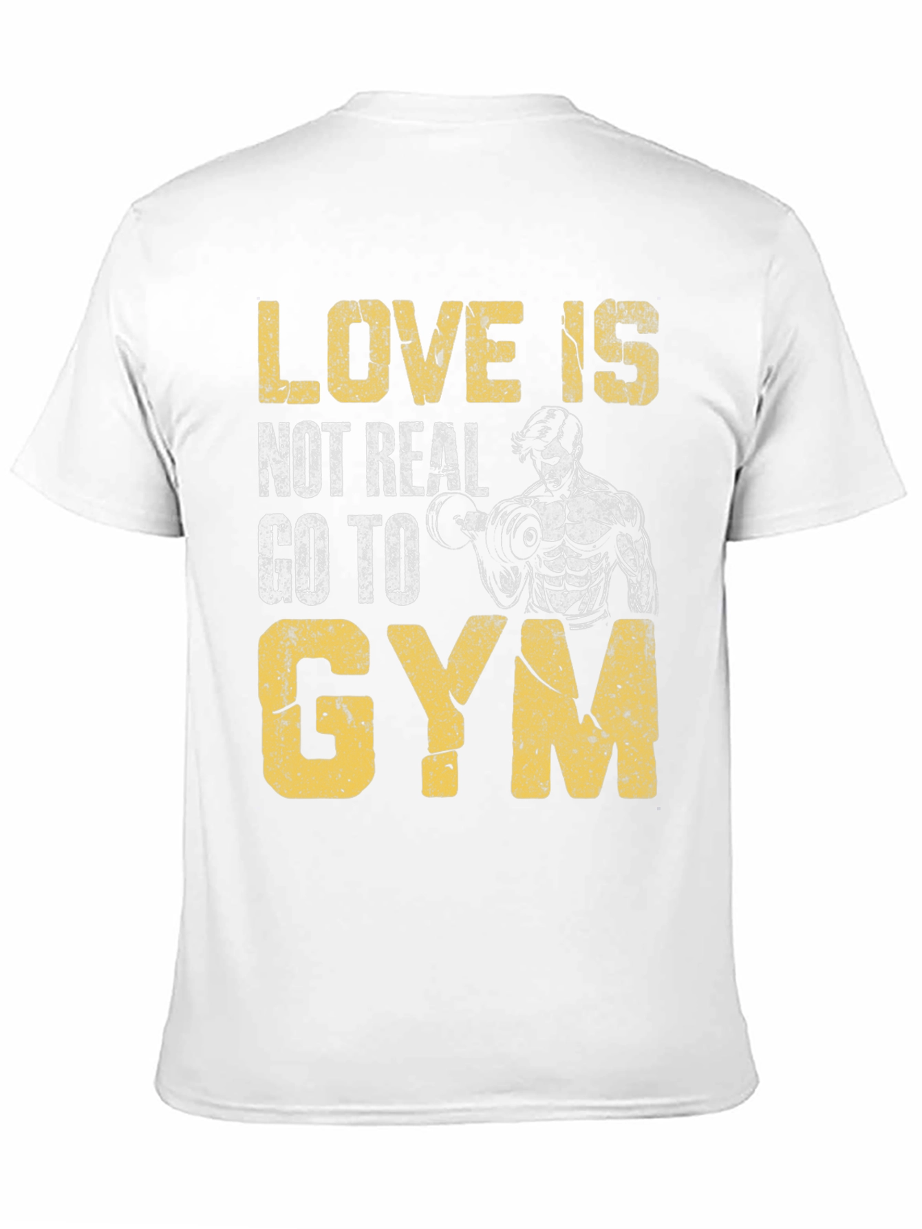 Black Love is Not Real Gym T-Shirt view 11