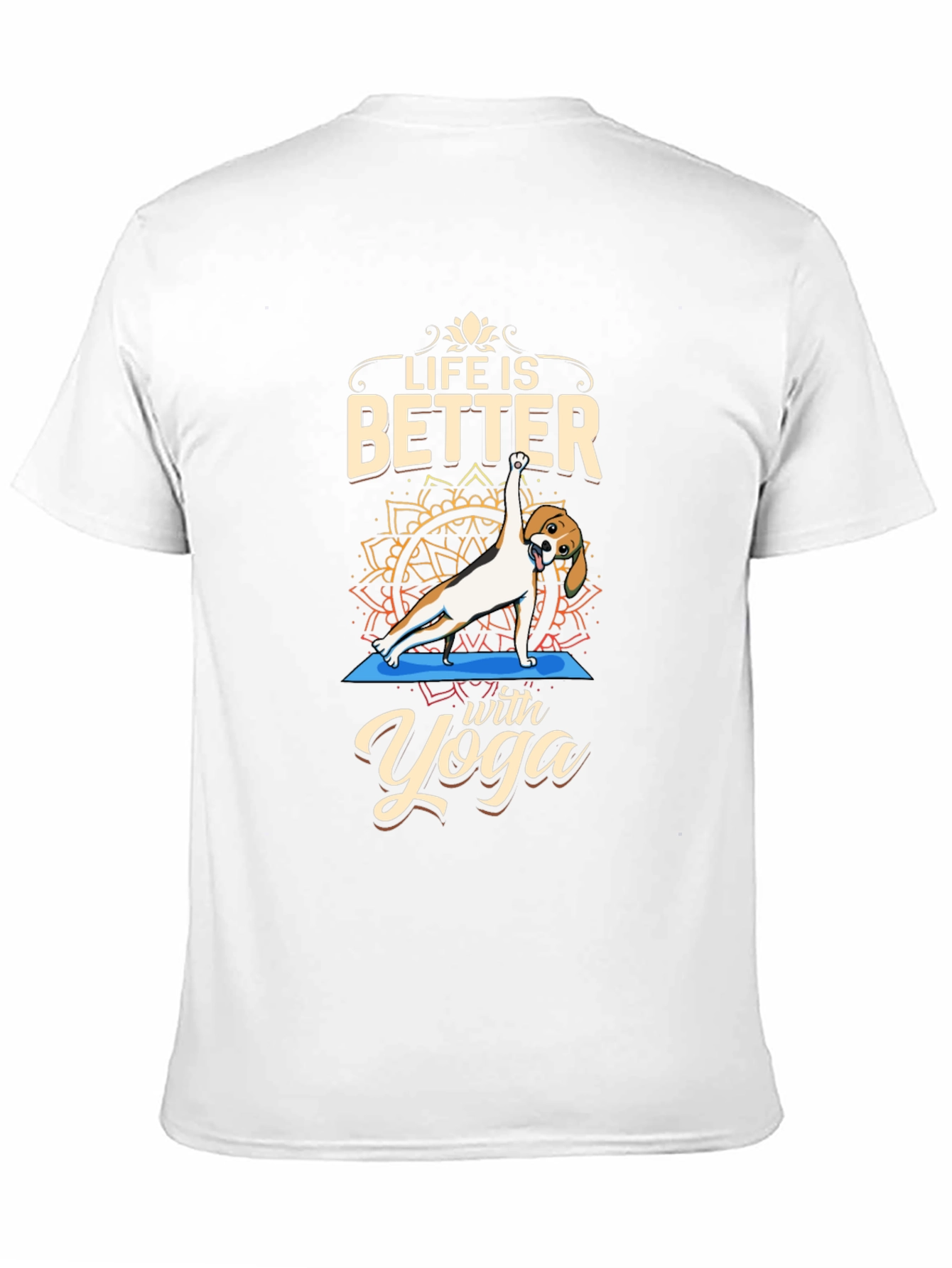 Black Life is Better with Yoga Dog T-Shirt view 11