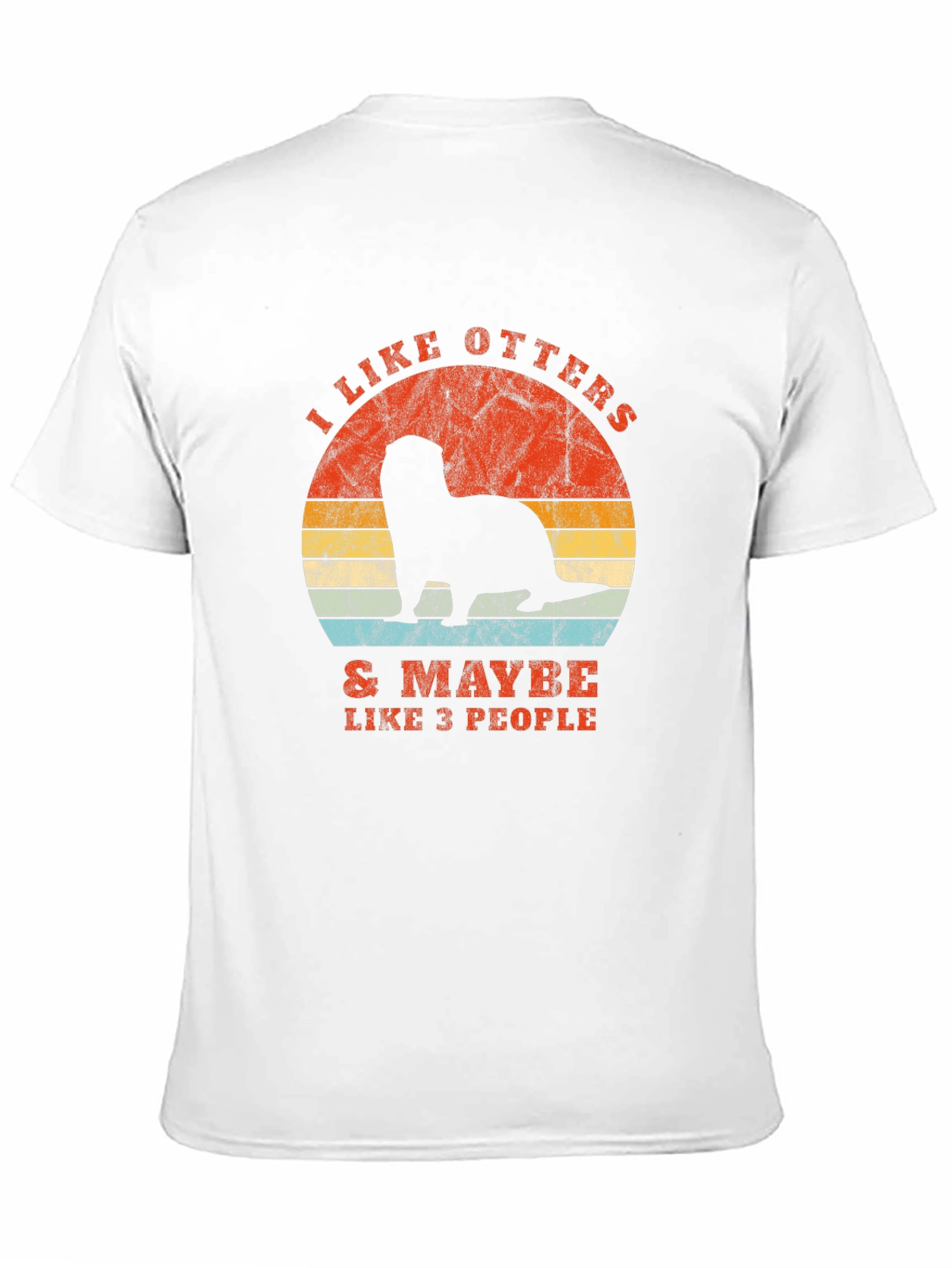 Black I Like Otters Graphic T-Shirt view 11