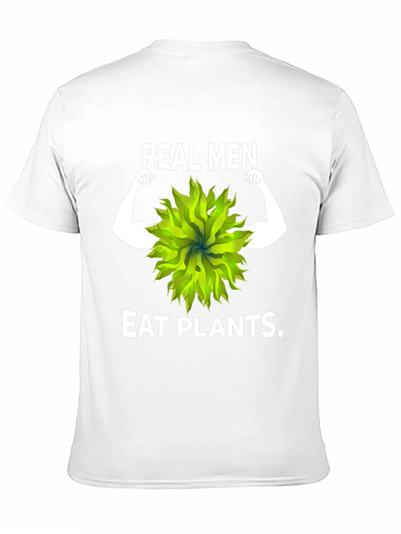 Black Real Men Eat Plants Graphic Tee view 11