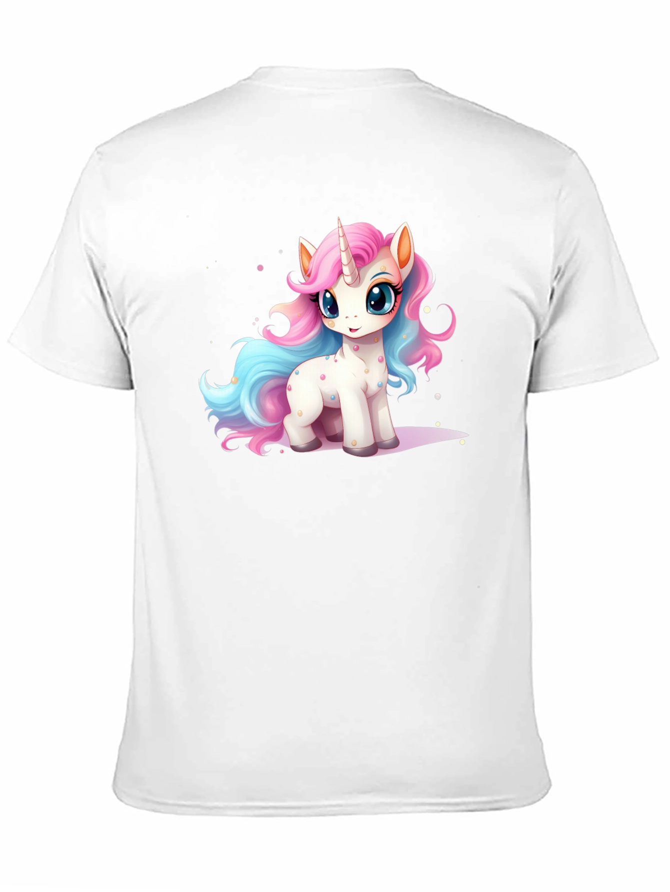 Black Unicorn Cartoon T-Shirt view 11