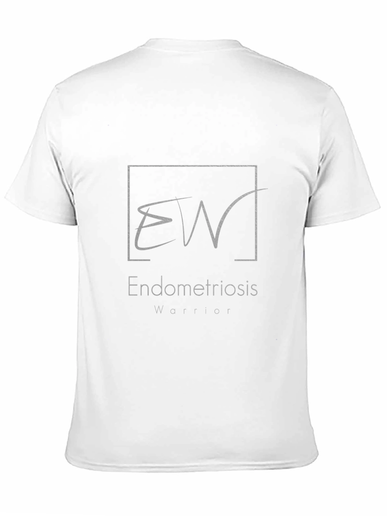 Black Endometriosis Warrior T-Shirt - Black Cotton Tee view 11