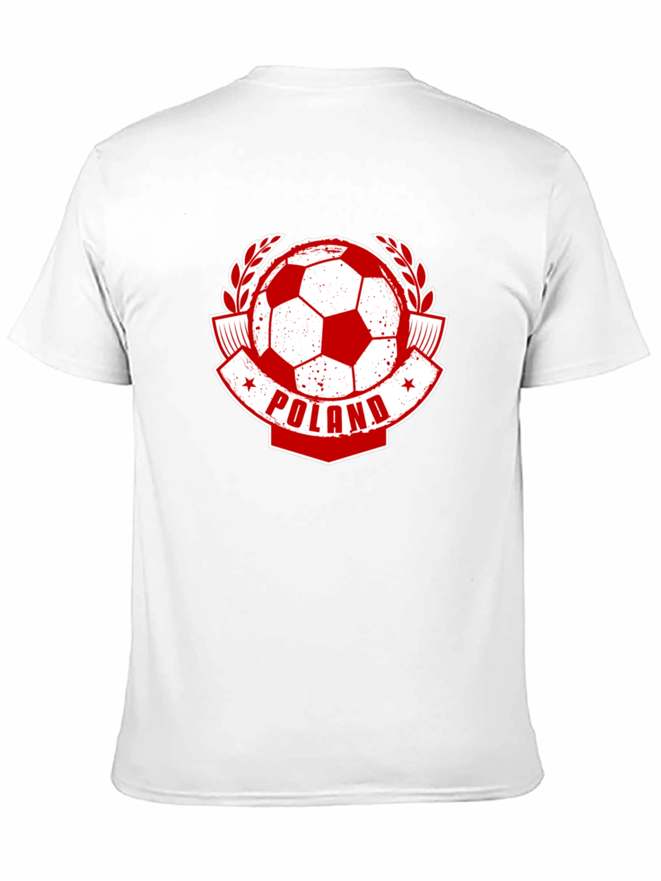 Black Poland Soccer T-Shirt - Red & White Football Fan Tee view 11