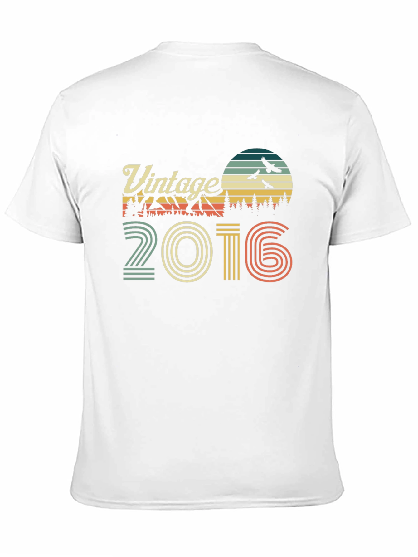 Black Vintage 2016 Graphic Tee - Retro Style view 11