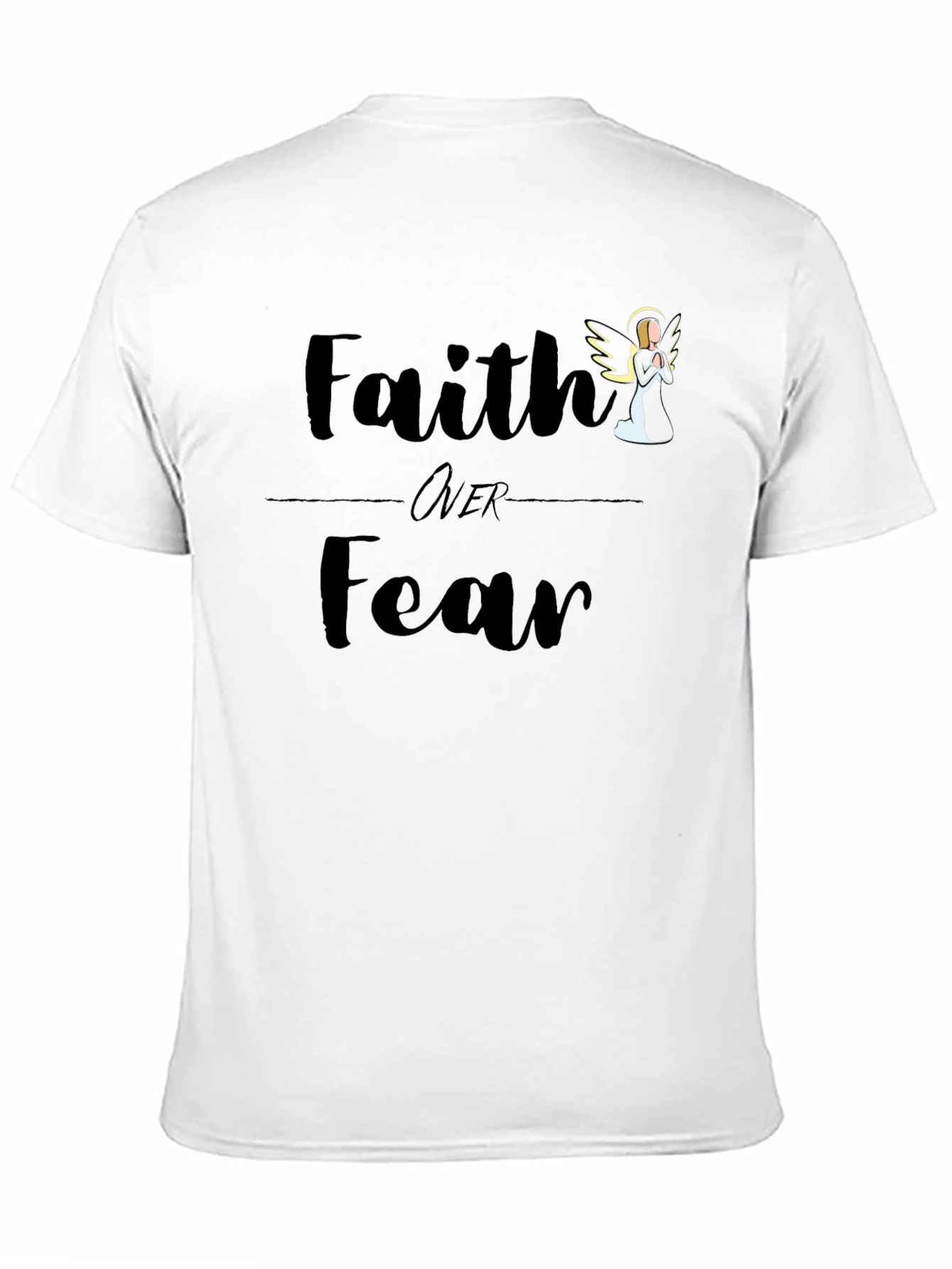 Black Faith Over Fear Graphic Tee view 11