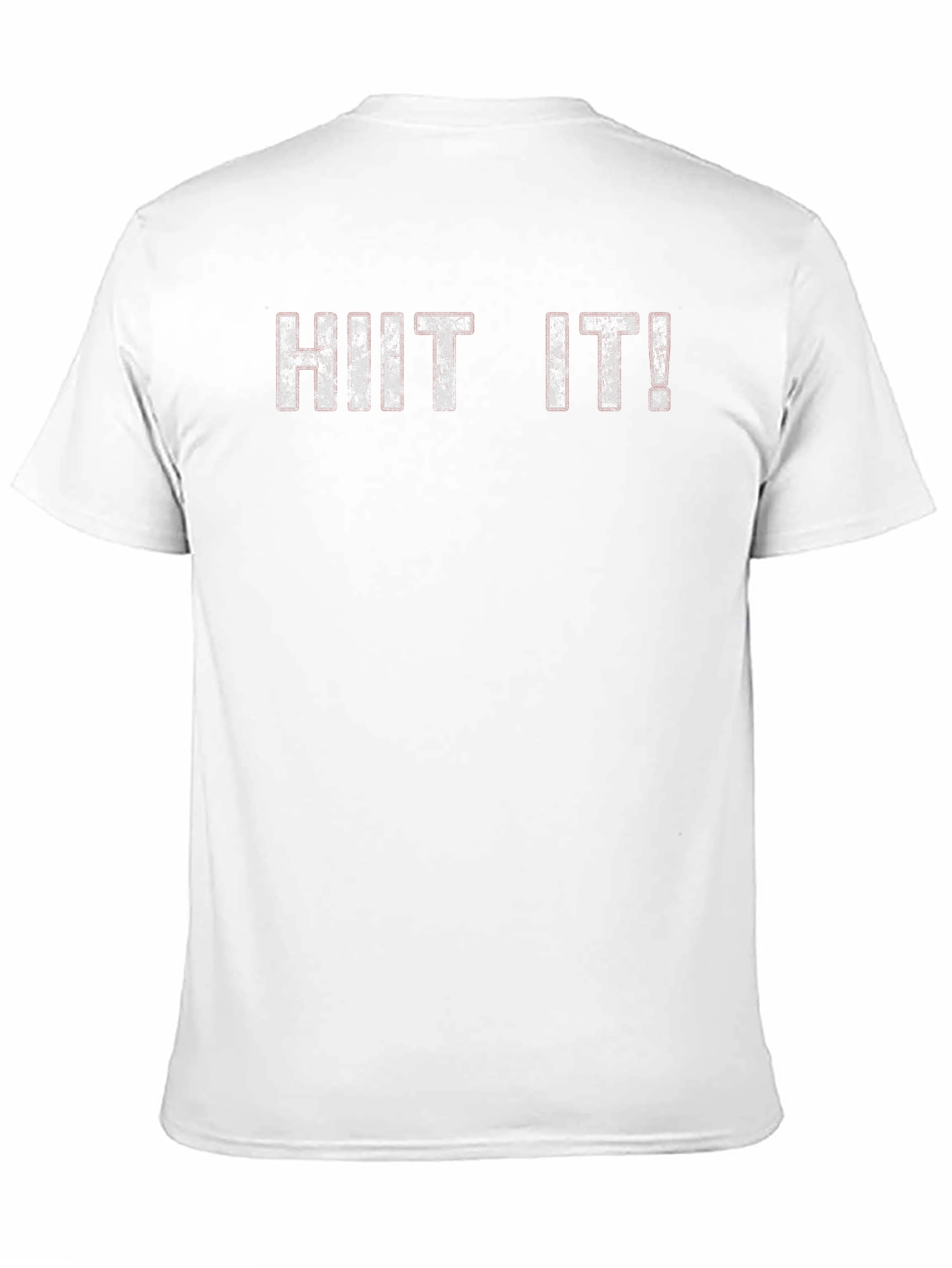 Black Distressed "HIT IT!" Graphic Tee - Black Cotton Blend view 11