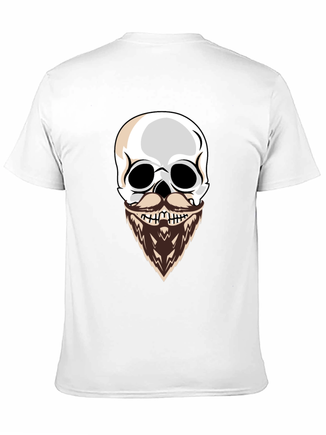 Black Skull with Beard Graphic T-Shirt - Cool & Edgy Style view 11