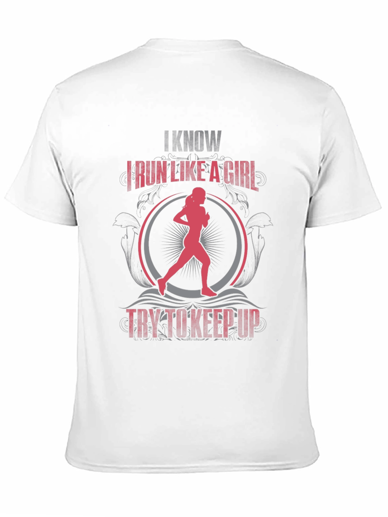 Black I Know I Run Like a Girl Graphic Tee view 11