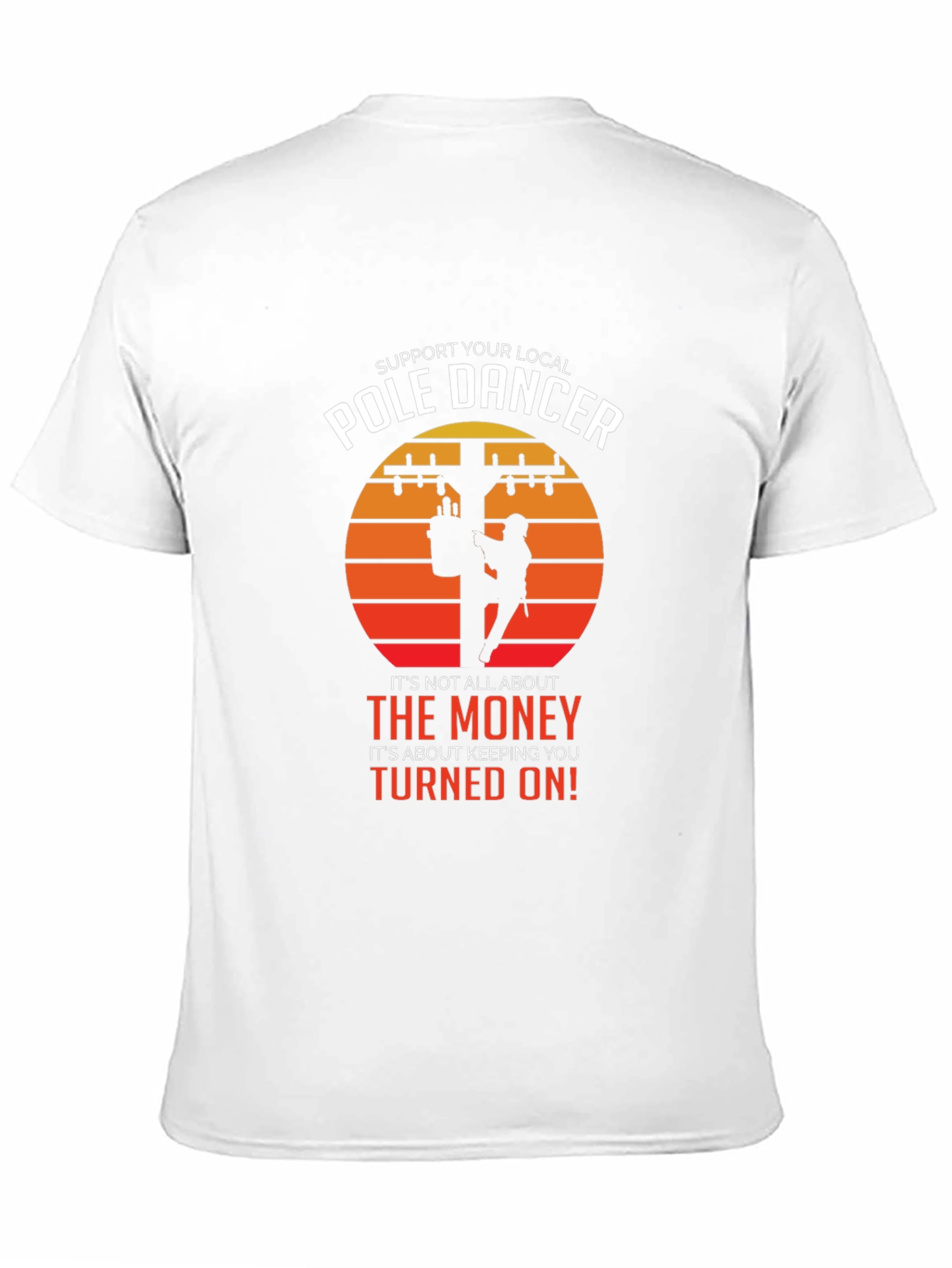 Black Support Your Local Pole Dancer T-Shirt view 11