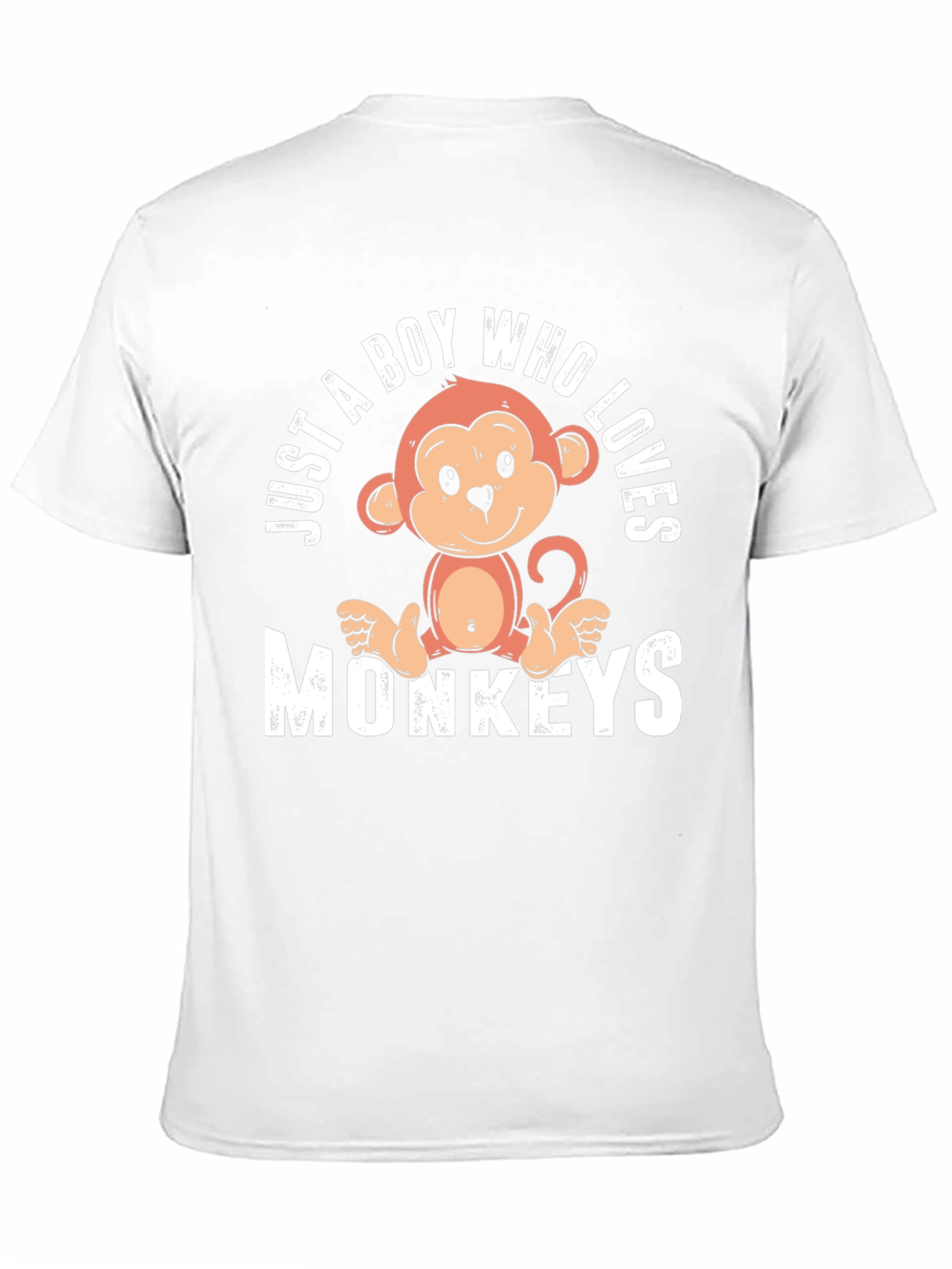 Black Boy's Monkey Lover T-Shirt - Just a Boy Who Loves Monkeys view 11