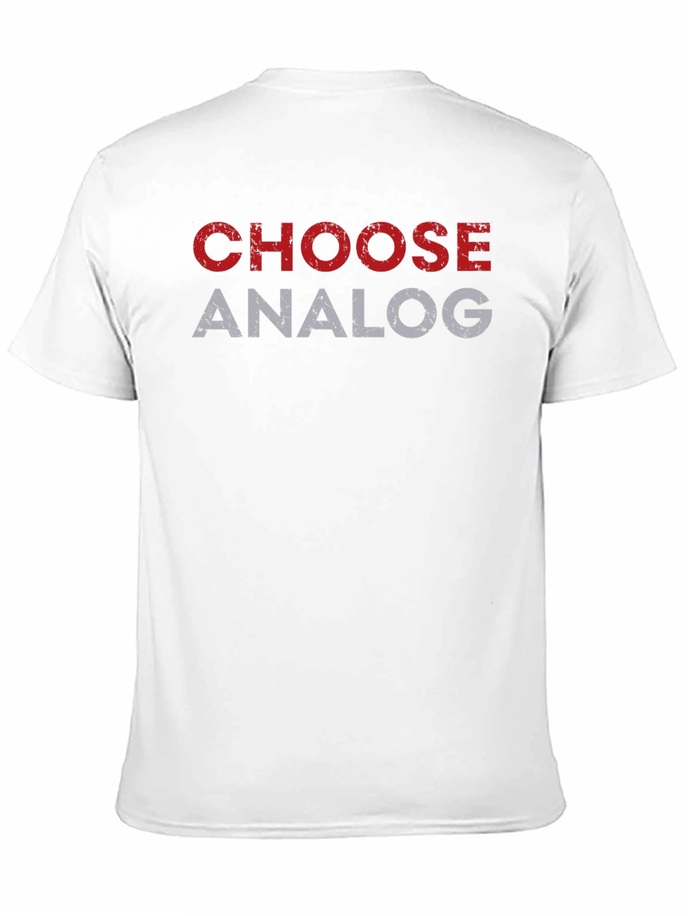 Black Choose Analog T-Shirt - Retro Style Tee view 11