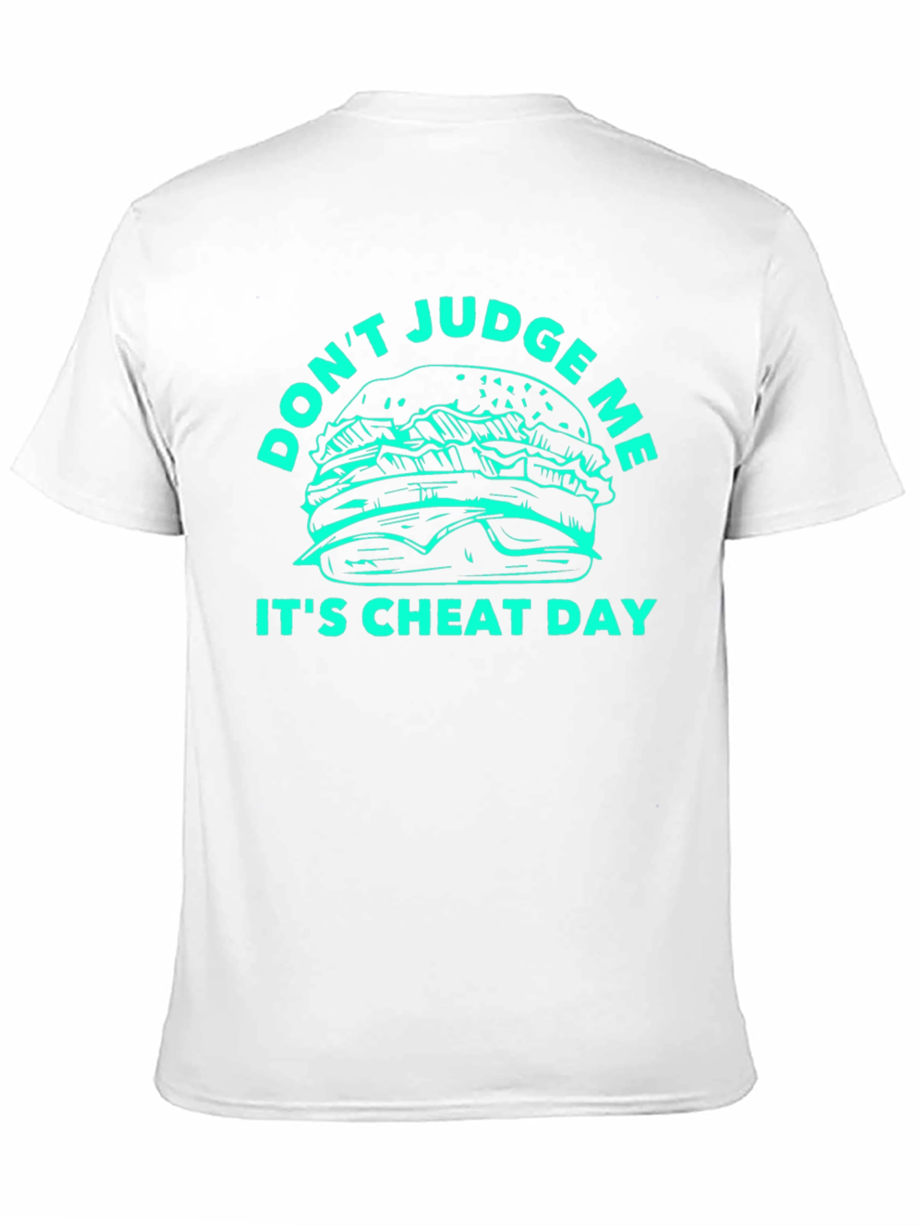 Black Don't Judge Me It's Cheat Day Graphic T-Shirt view 11