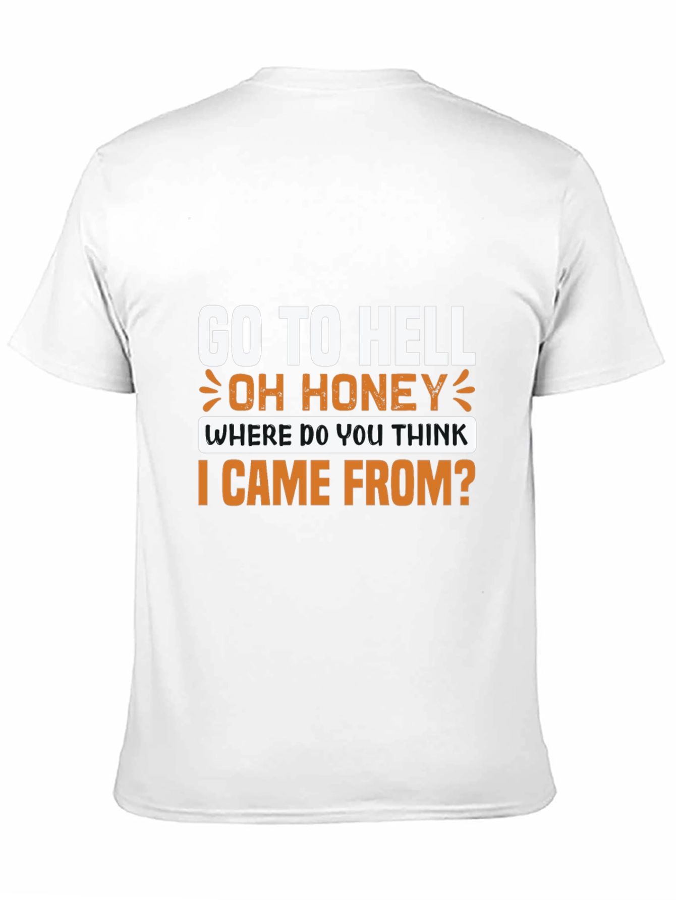 Black Go To Hell Graphic T-Shirt view 11