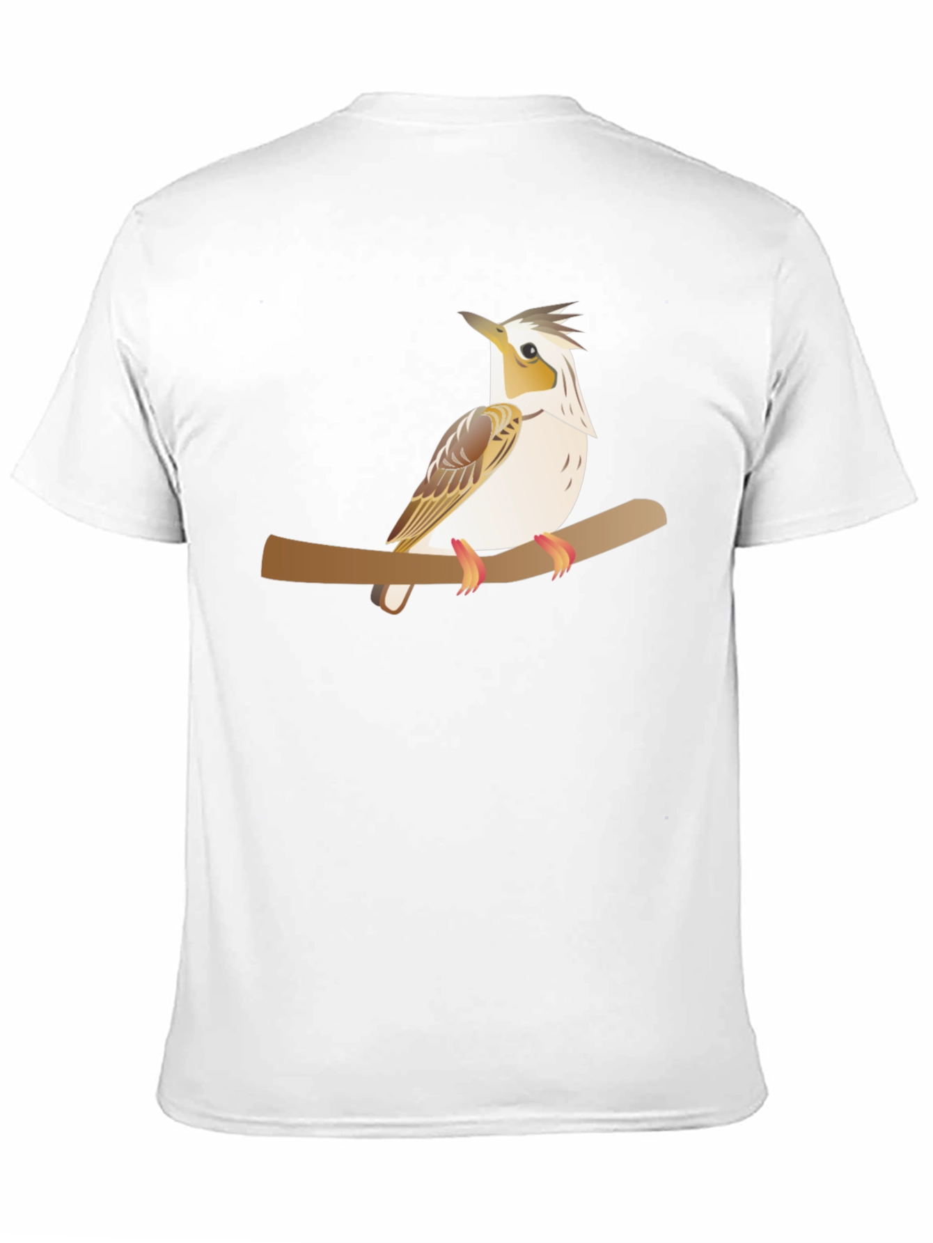 Black Bird on Branch Graphic Tee - Unisex Black T-Shirt view 11