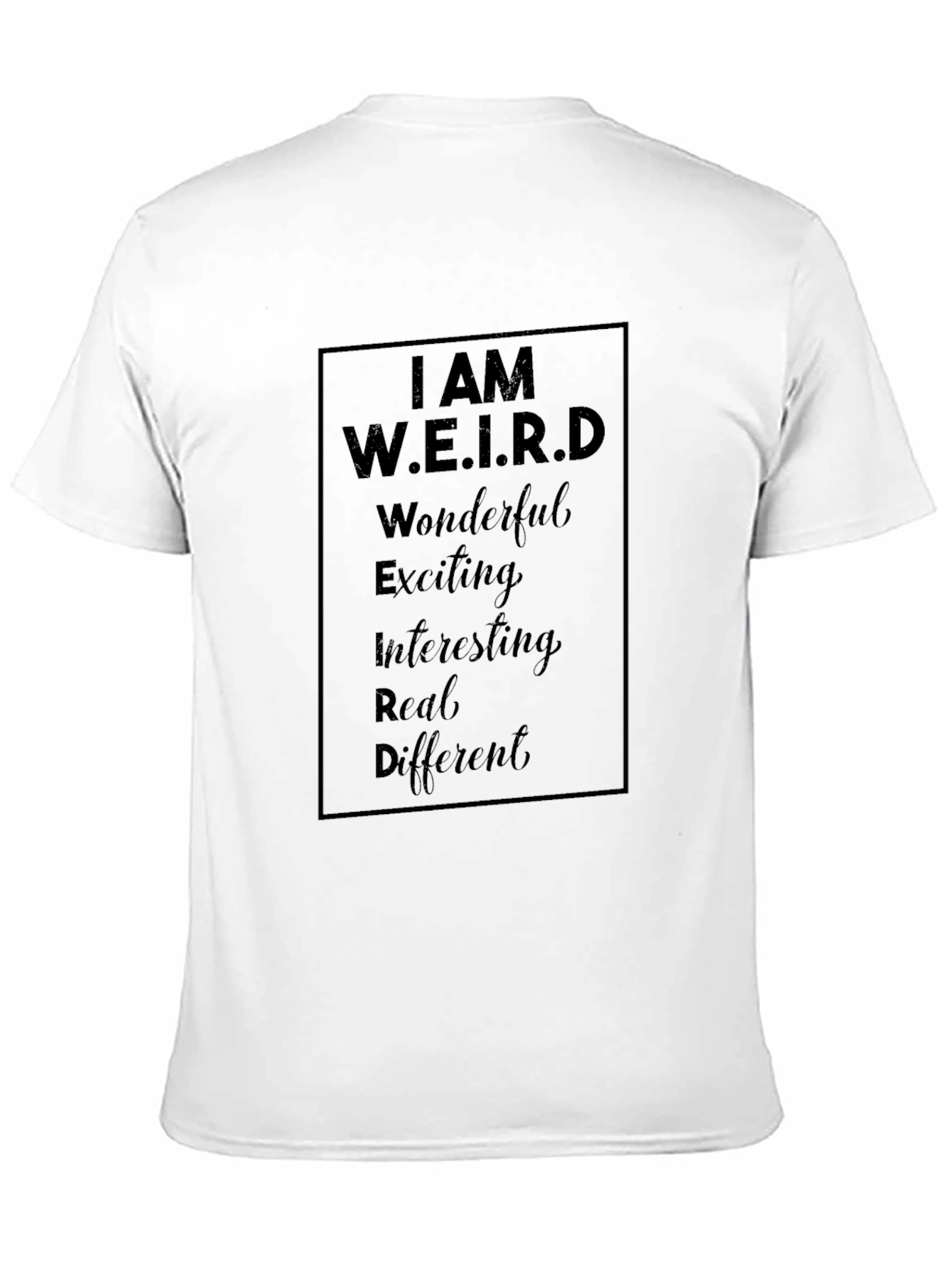 Black I AM W.E.I.R.D. Black Graphic T-Shirt view 11