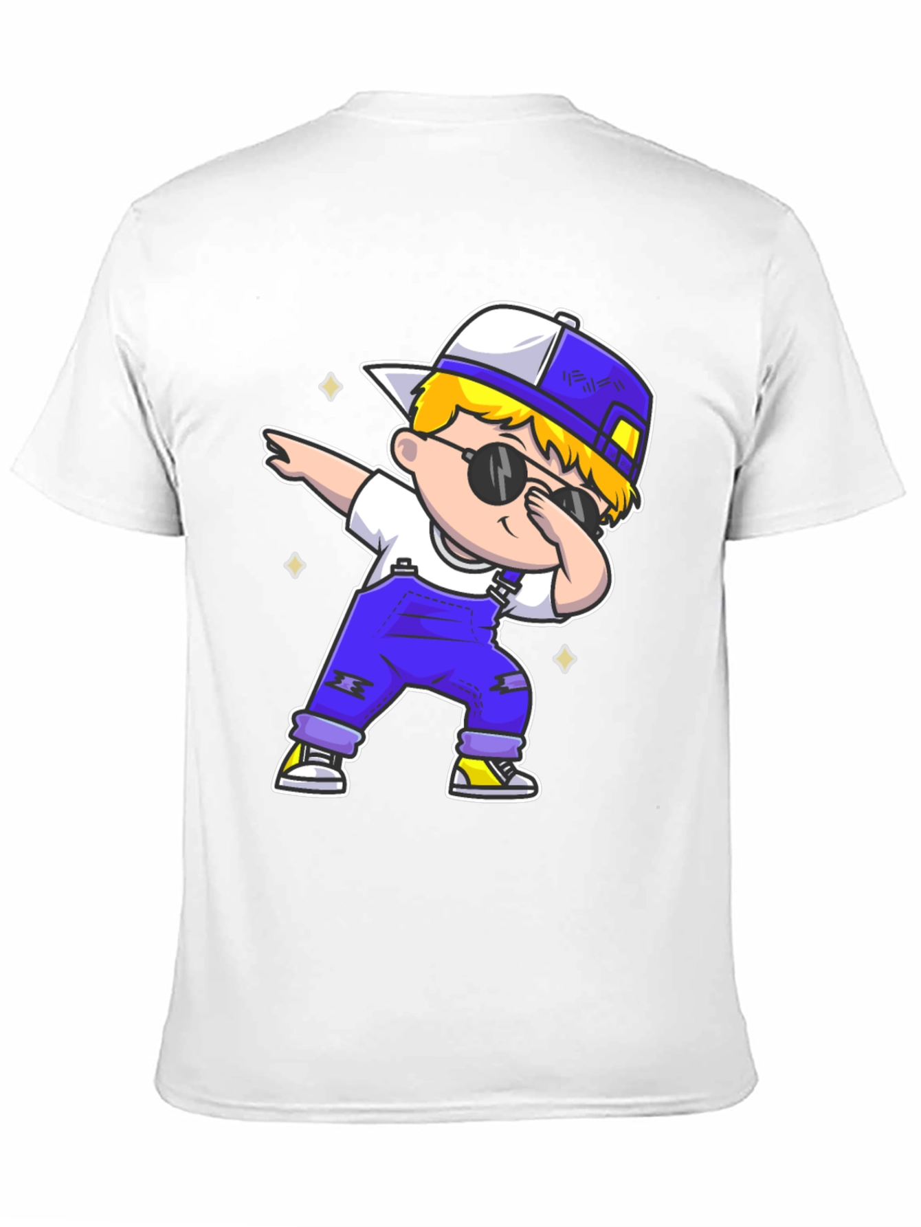 Black Dabbing Kid Graphic Tee - Trendy Cartoon T-Shirt view 11