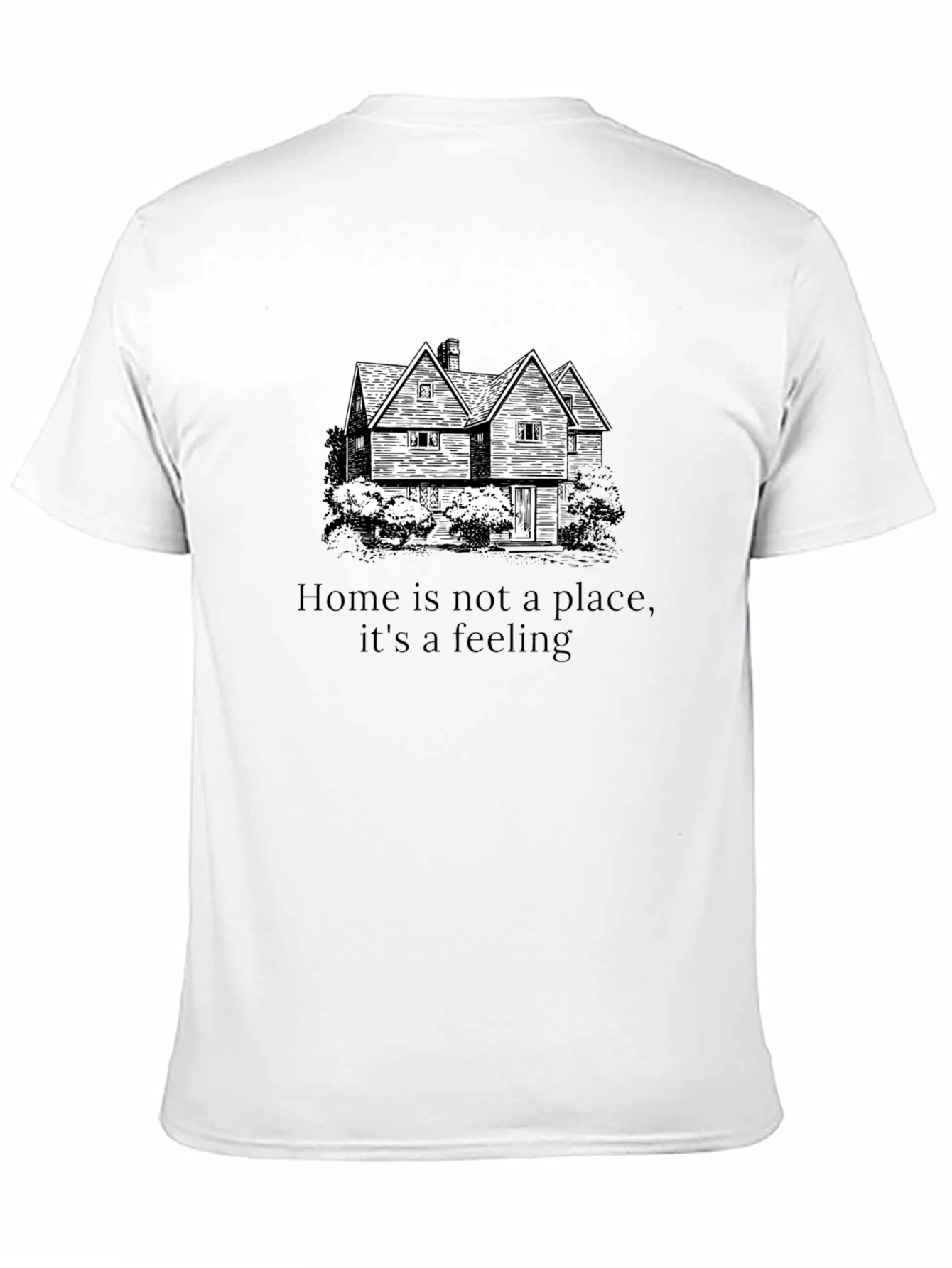 Black Home is a Feeling Black Graphic Tee view 11