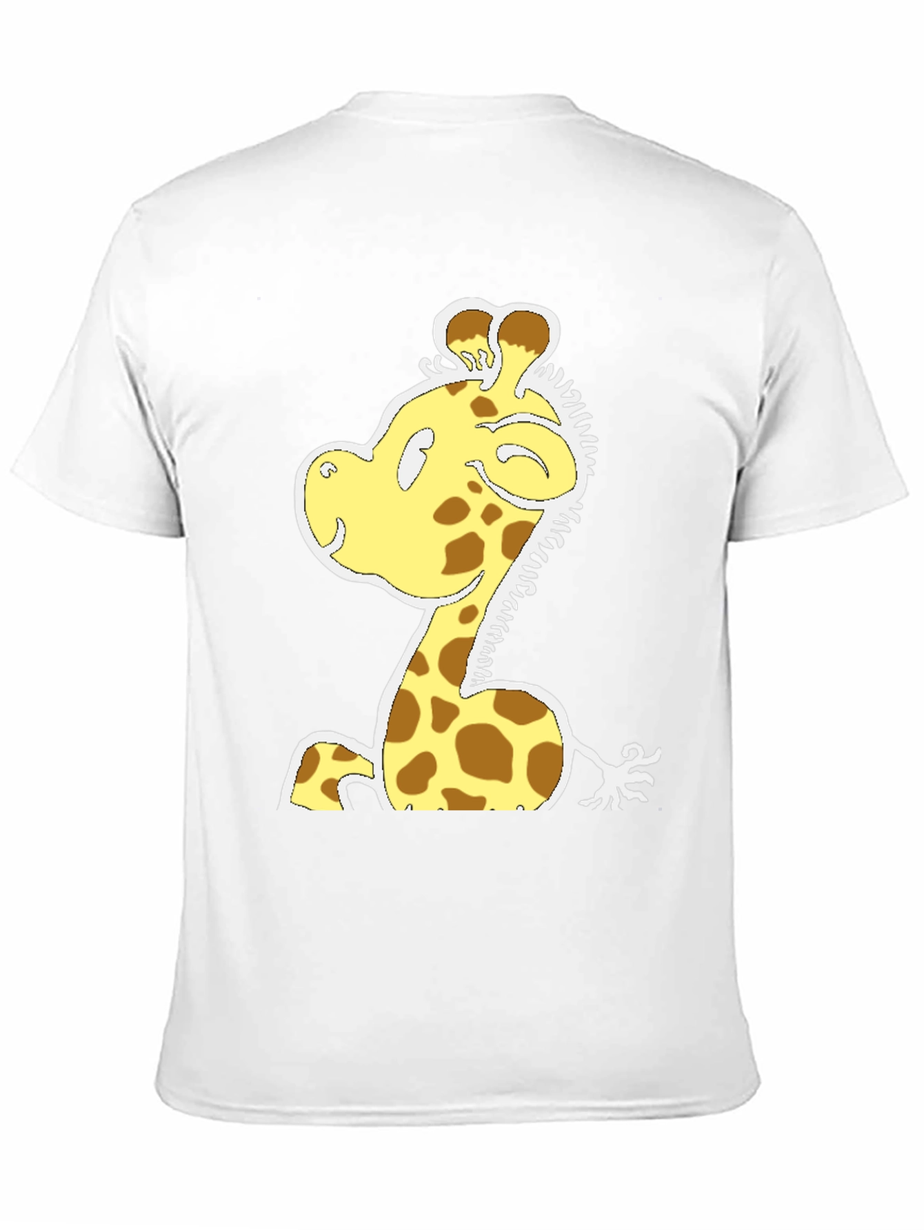 Black Cartoon Giraffe T-Shirt - Fun Graphic Tee view 11