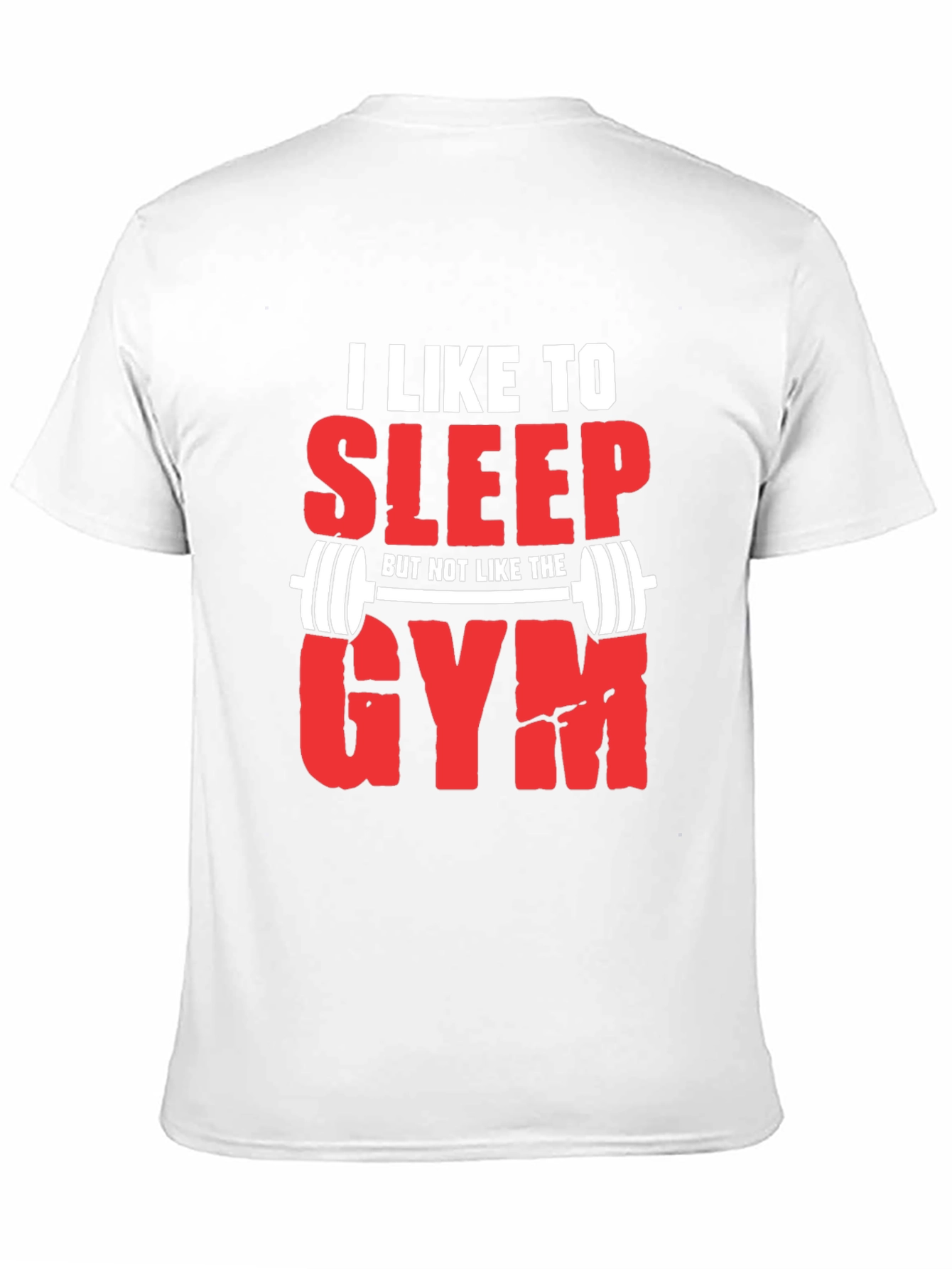 Black Funny Gym Hater T-Shirt: I Like to Sleep view 11