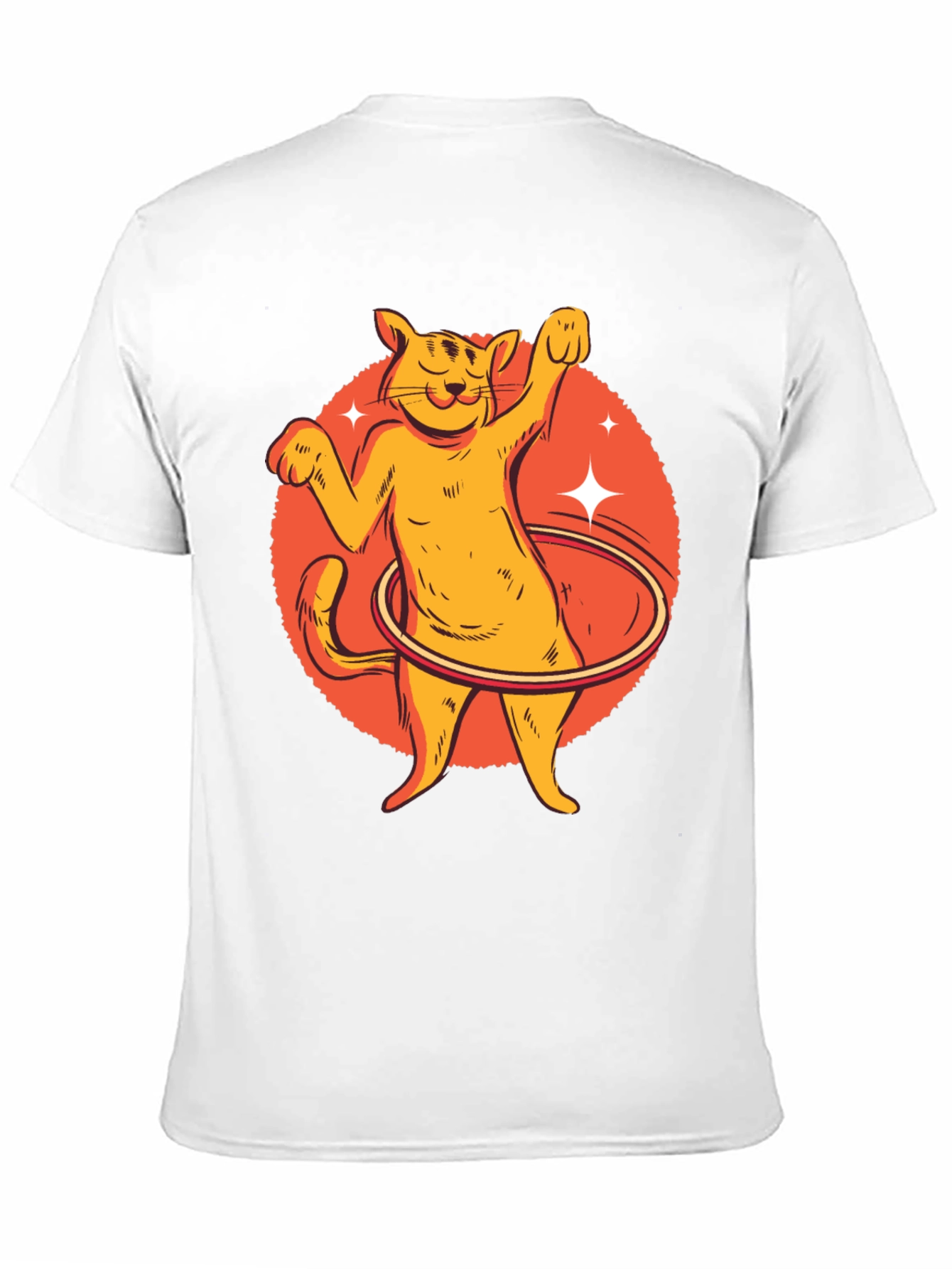 Black Cat Hula Hoop Graphic Tee view 11