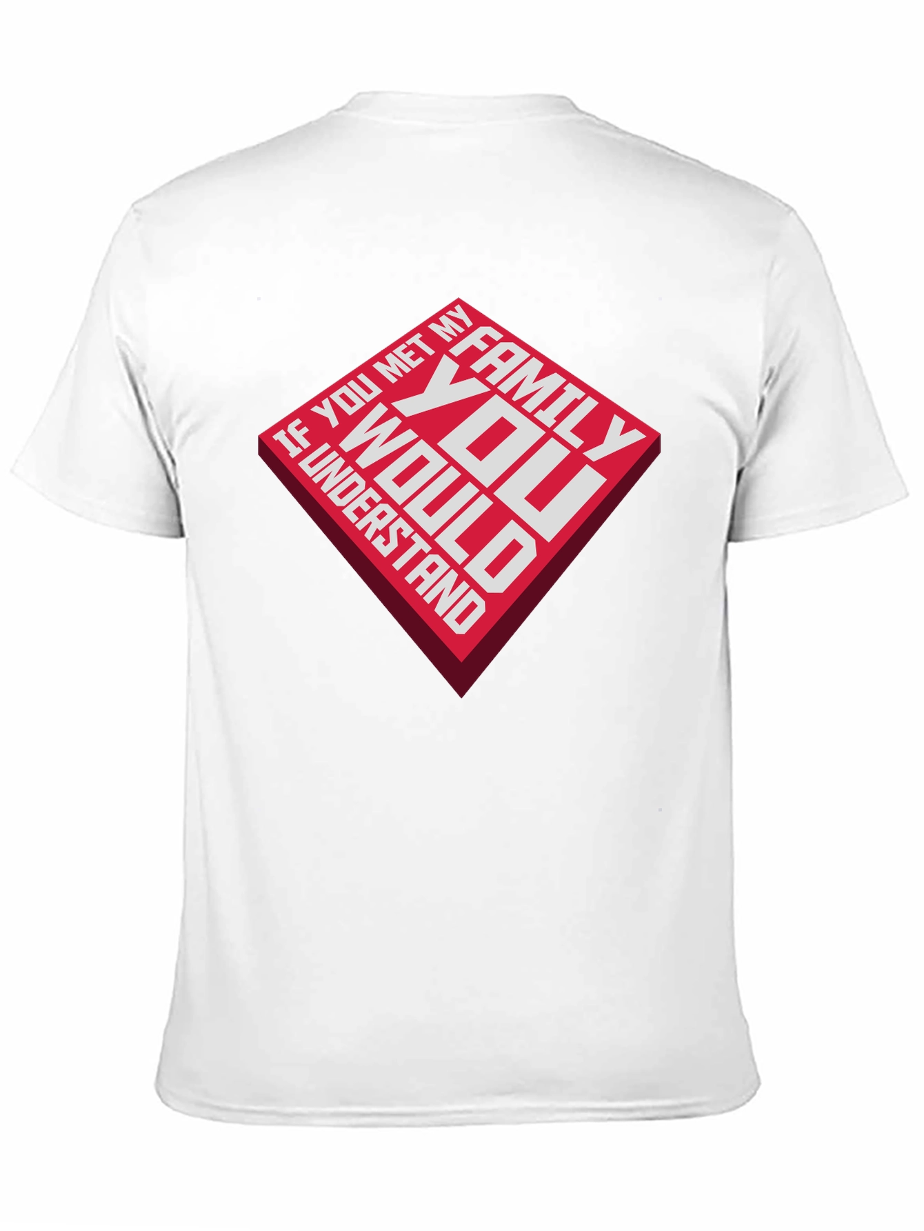 Black Family Humor Graphic Tee - 'If You Met My Family' T-Shirt view 11