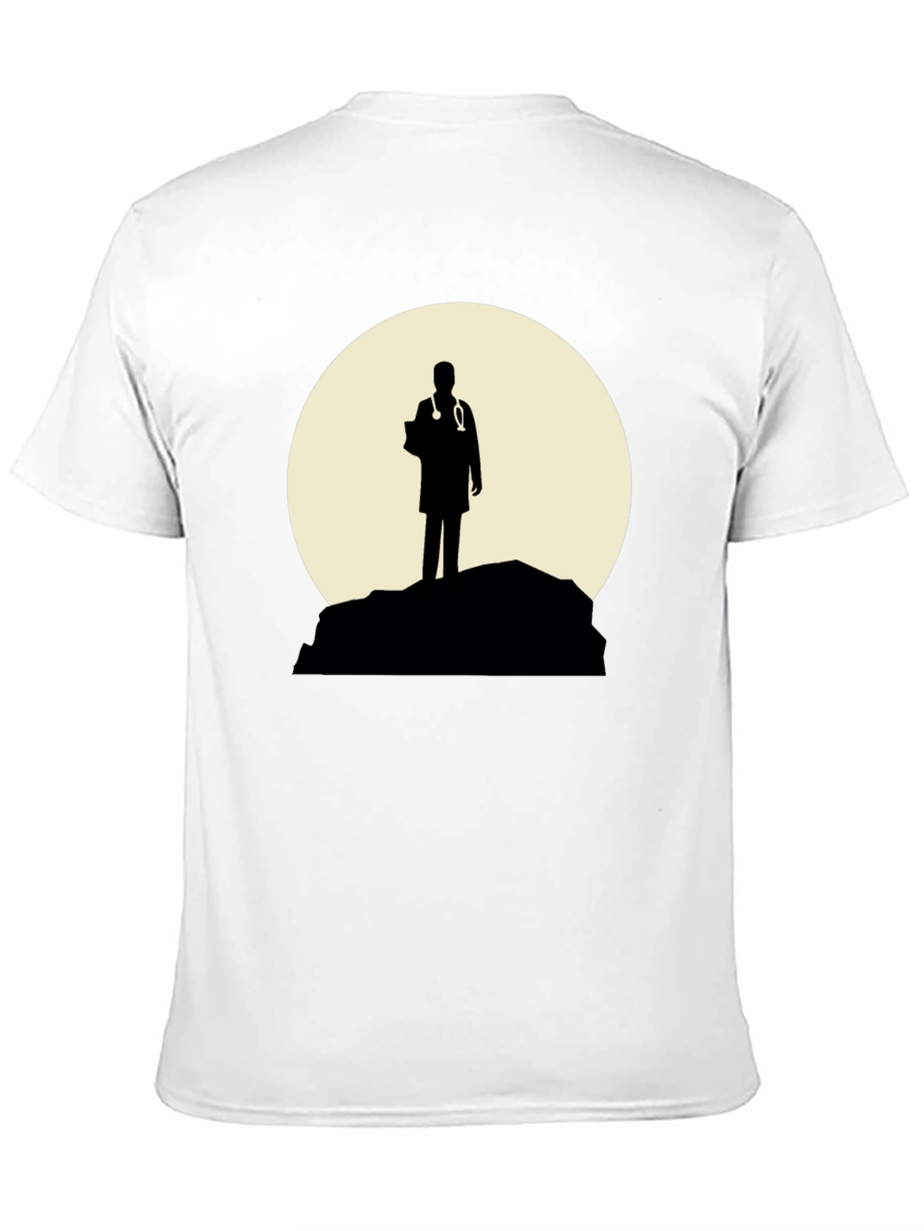 Black Doctor Silhouette Graphic T-Shirt - Black view 11