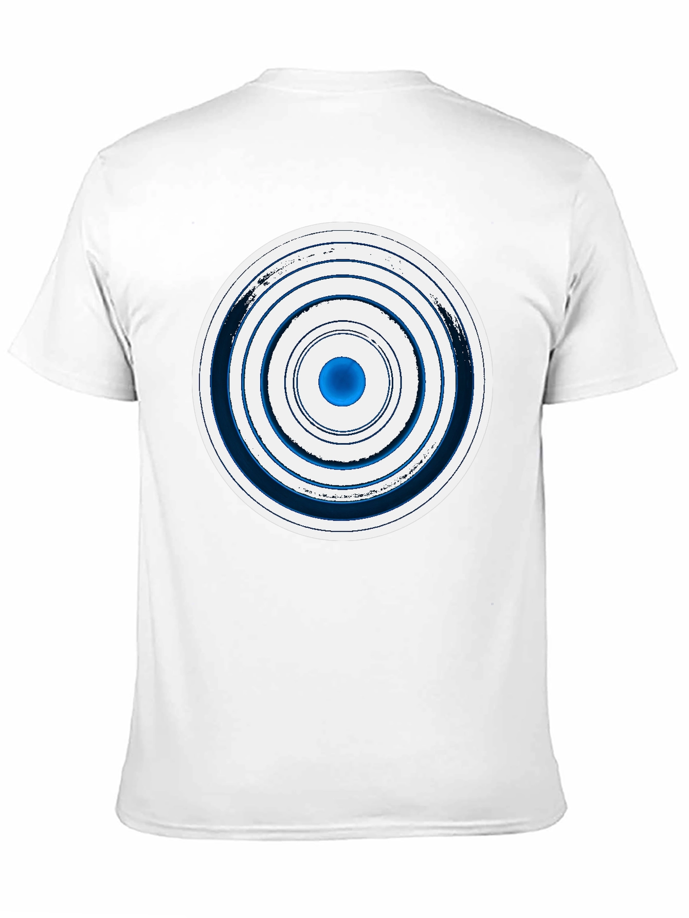 Geometric Circle Graphic Tee - Stylish Men's Black T-Shirt - 11