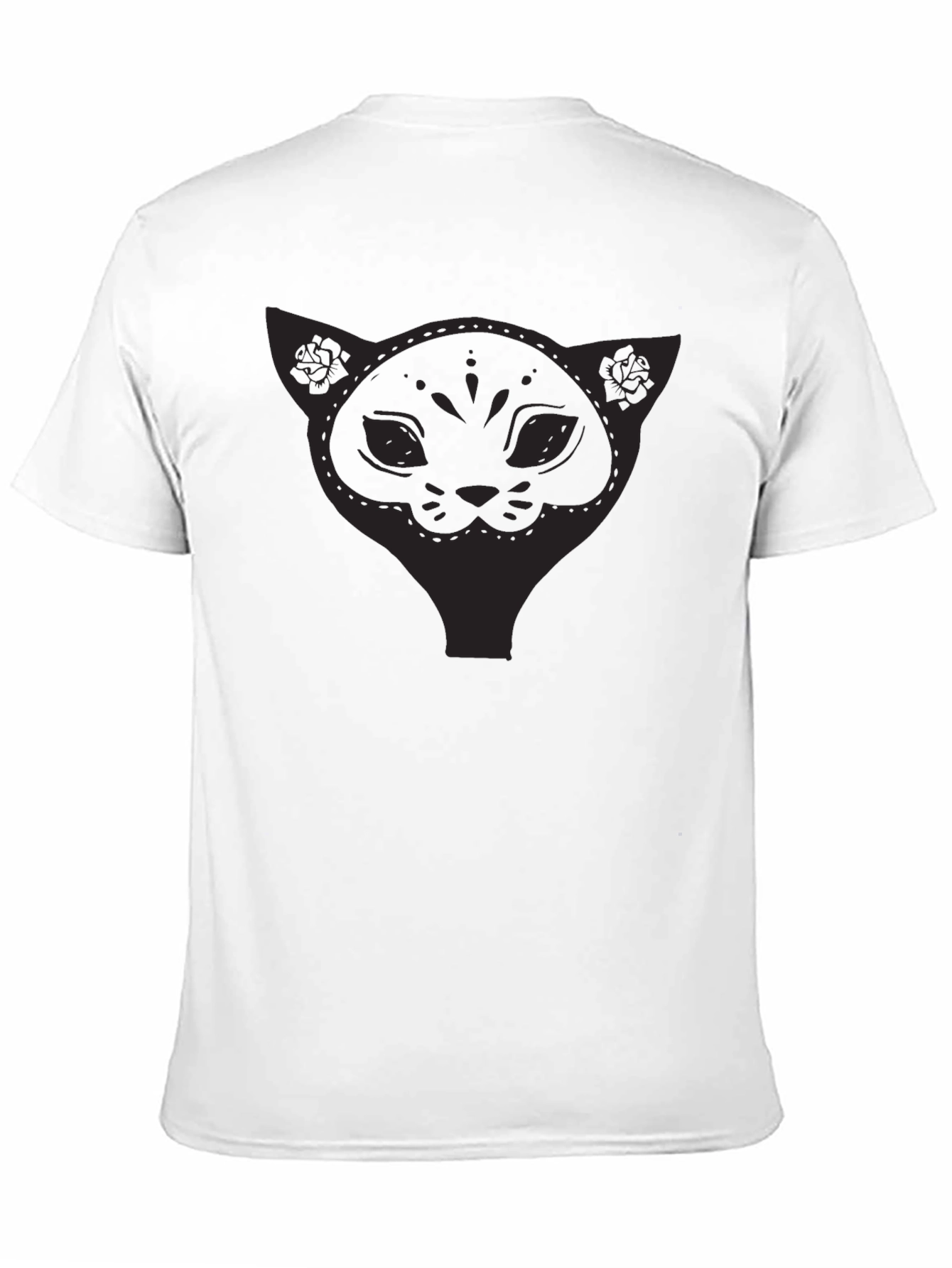 Black Men's Black Cat Graphic Tee - Stylish & Comfortable view 11