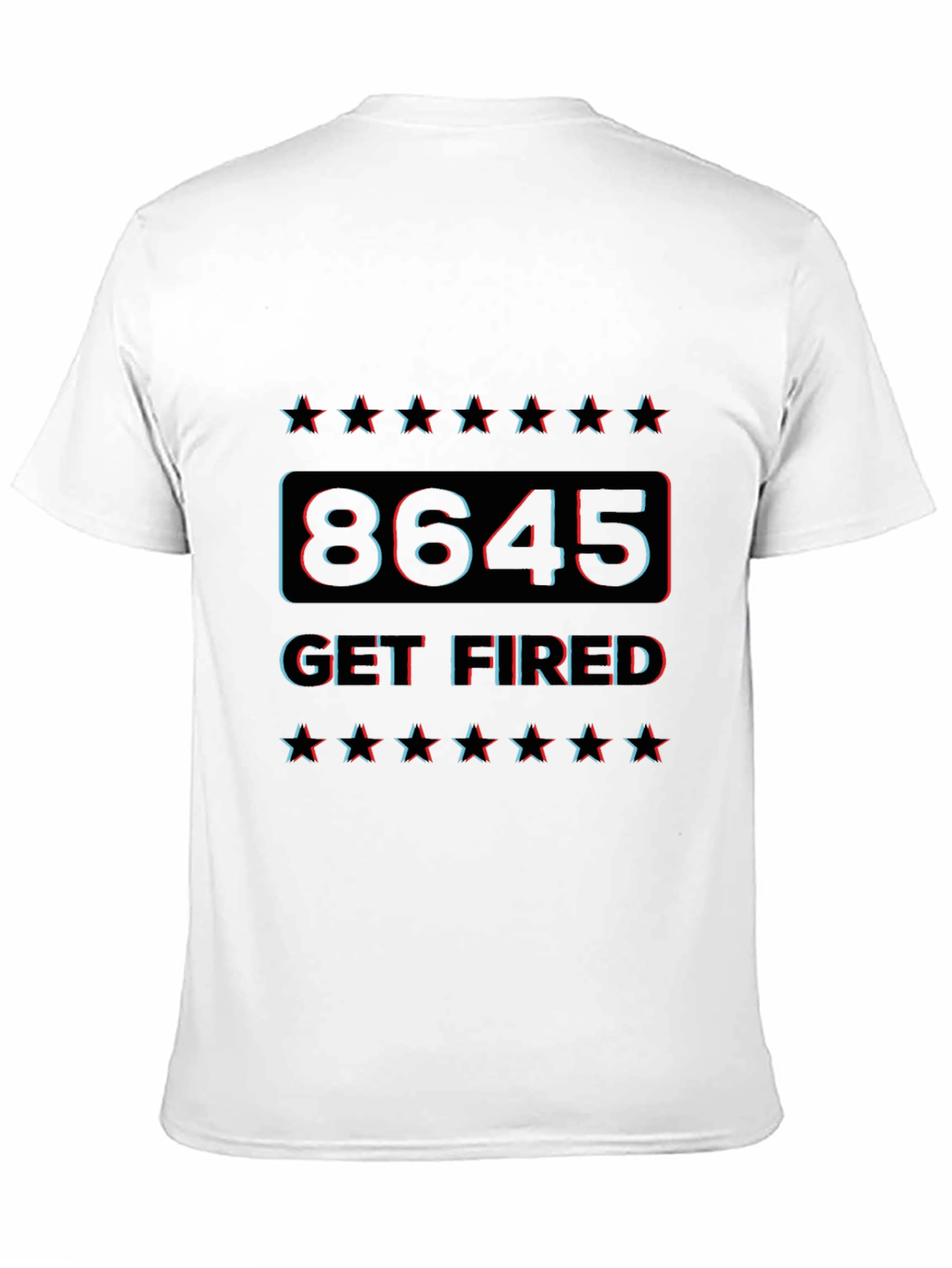 Black 8645 Get Fired Graphic T-Shirt view 11