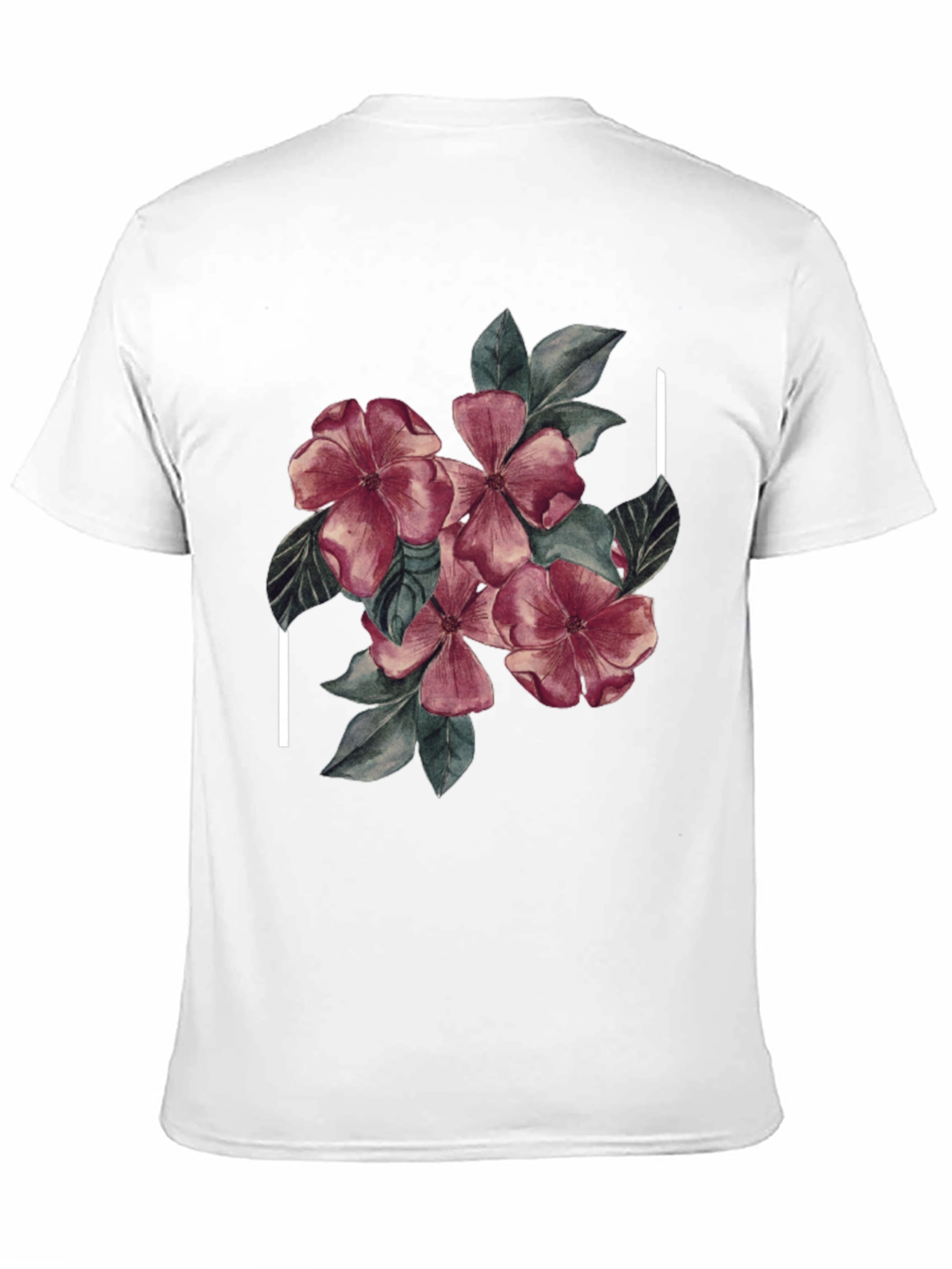 Black Floral Graphic Black Tee - Stylish & Unique Design view 11