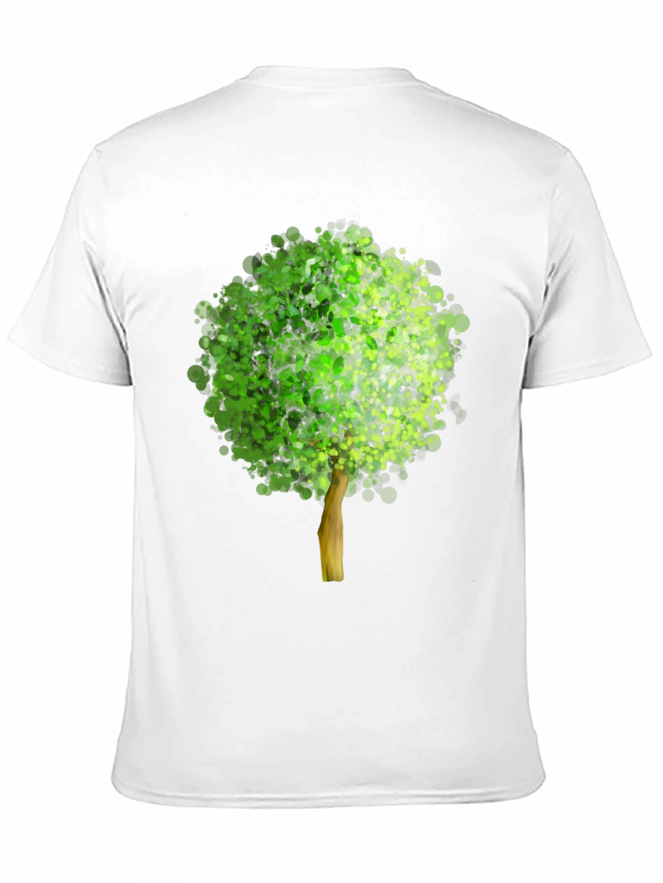 Black Arboreal Print Black T-Shirt view 11