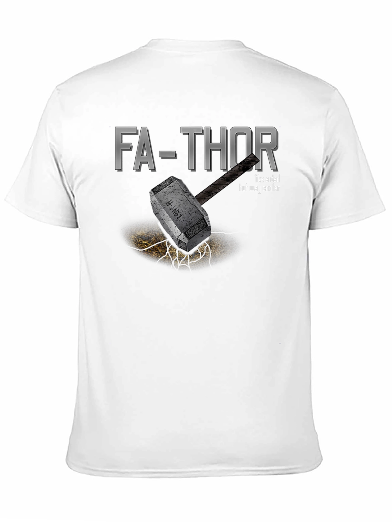 Black Fa-Thor T-Shirt - Like A Dad, But Way Cooler view 11