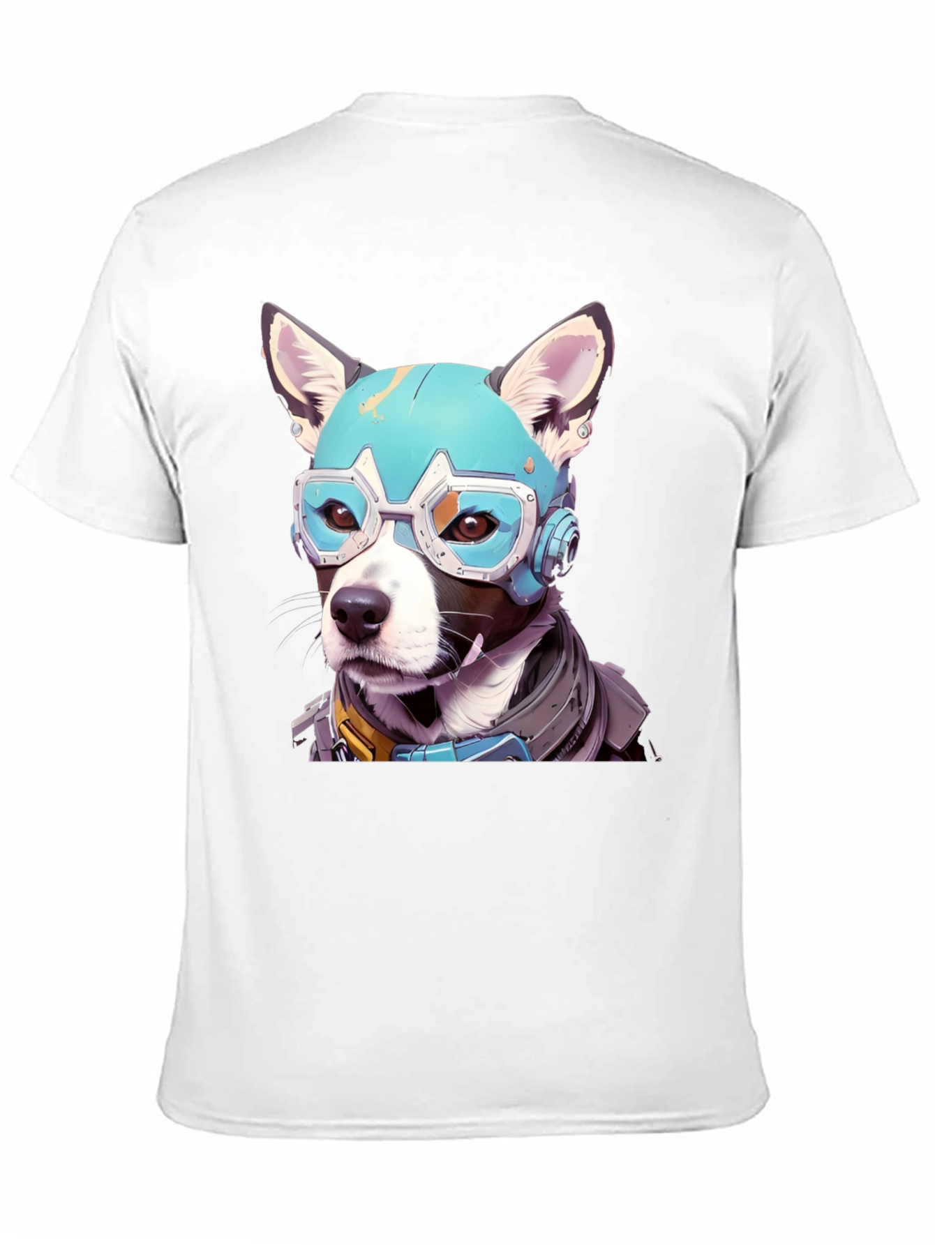 Black Cyber Dog Graphic Tee view 11