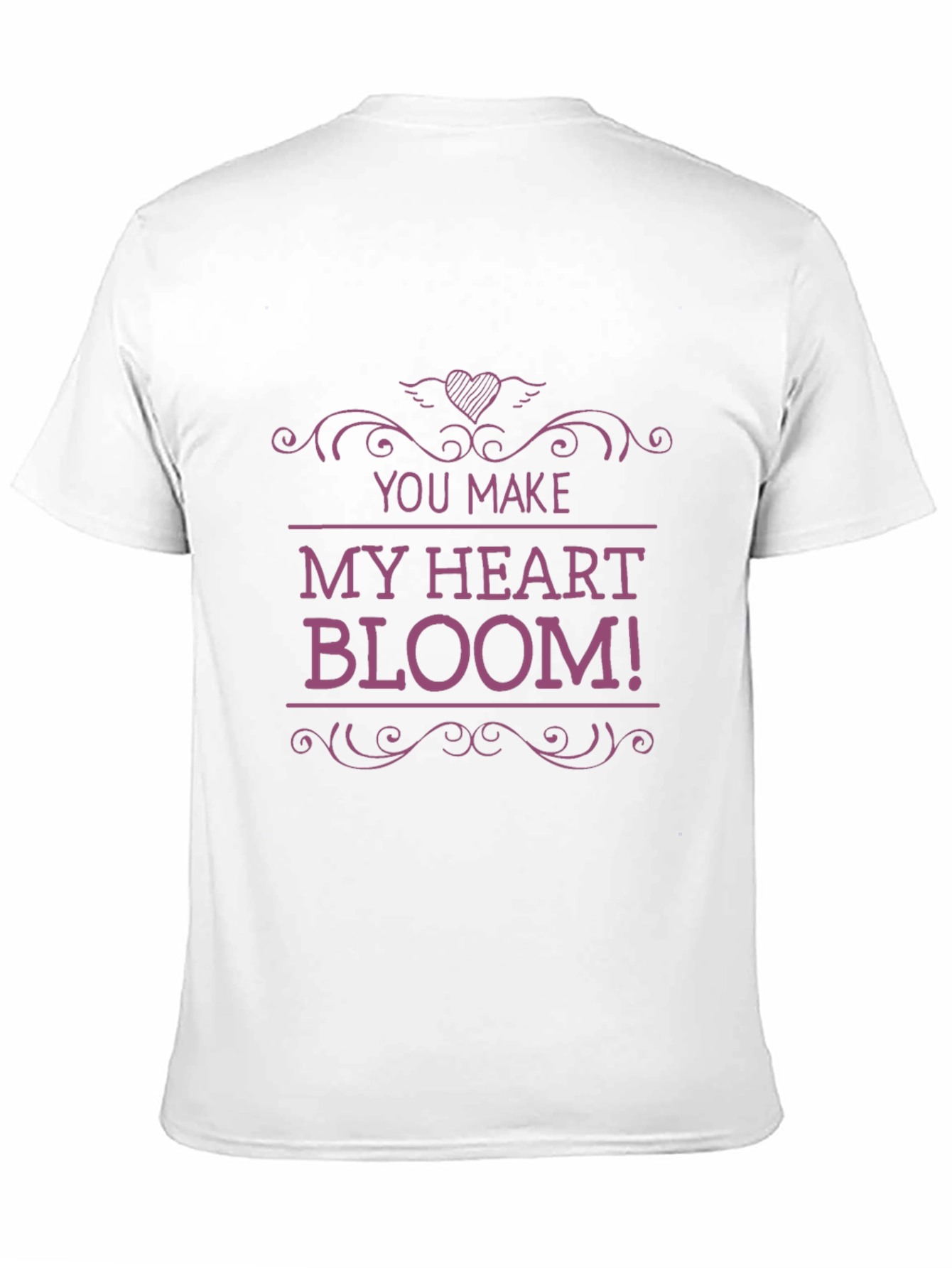 Black You Make My Heart Bloom! Graphic Tee view 11